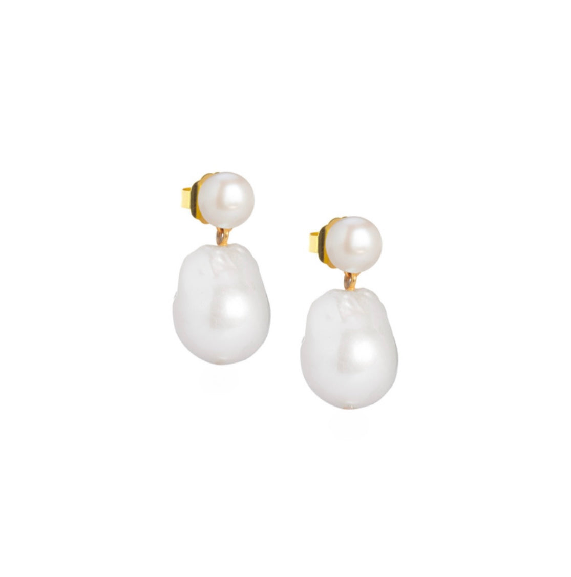 Baroque Pearl Drop Earrings: The Ella