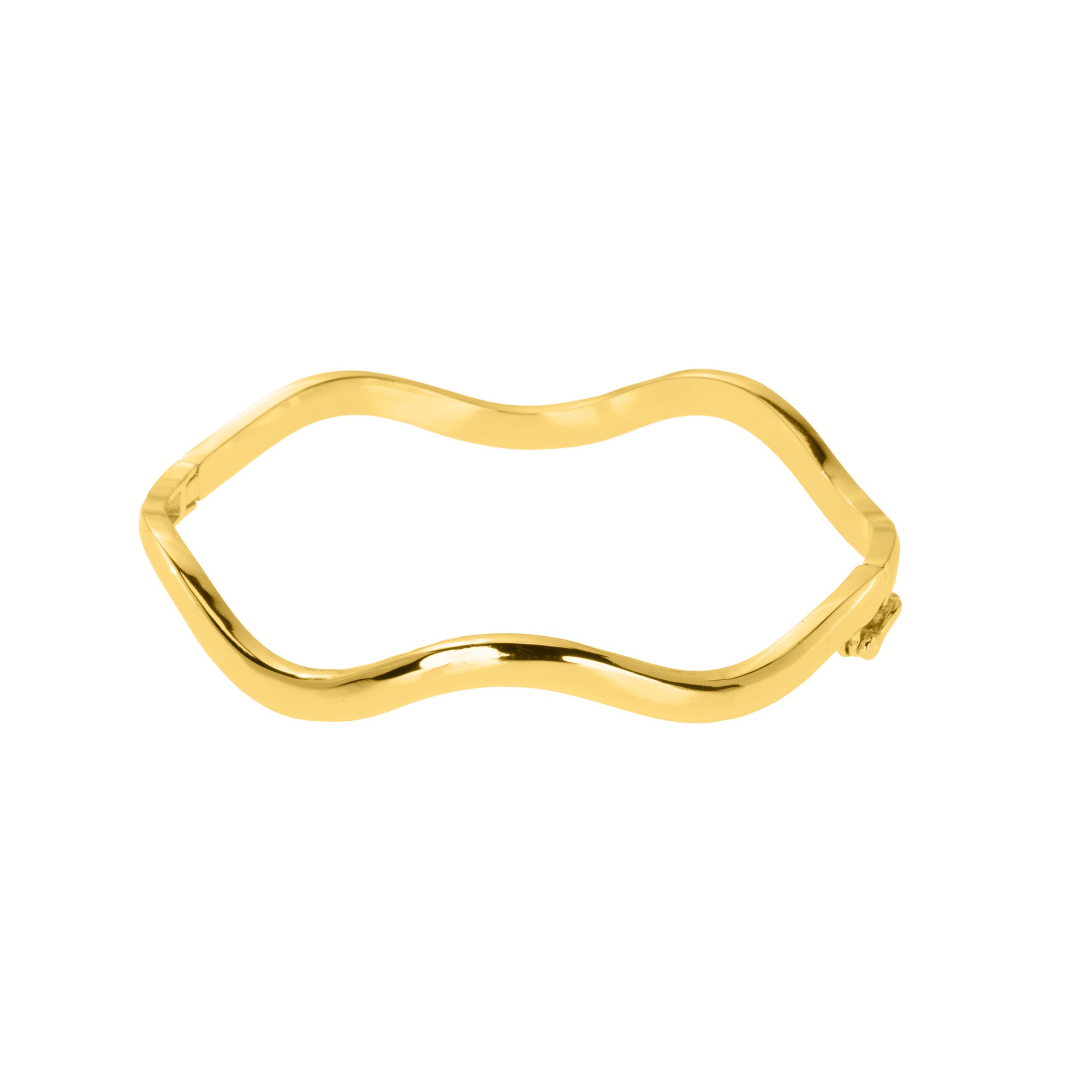Plain Wavy Bangle: The Bettina