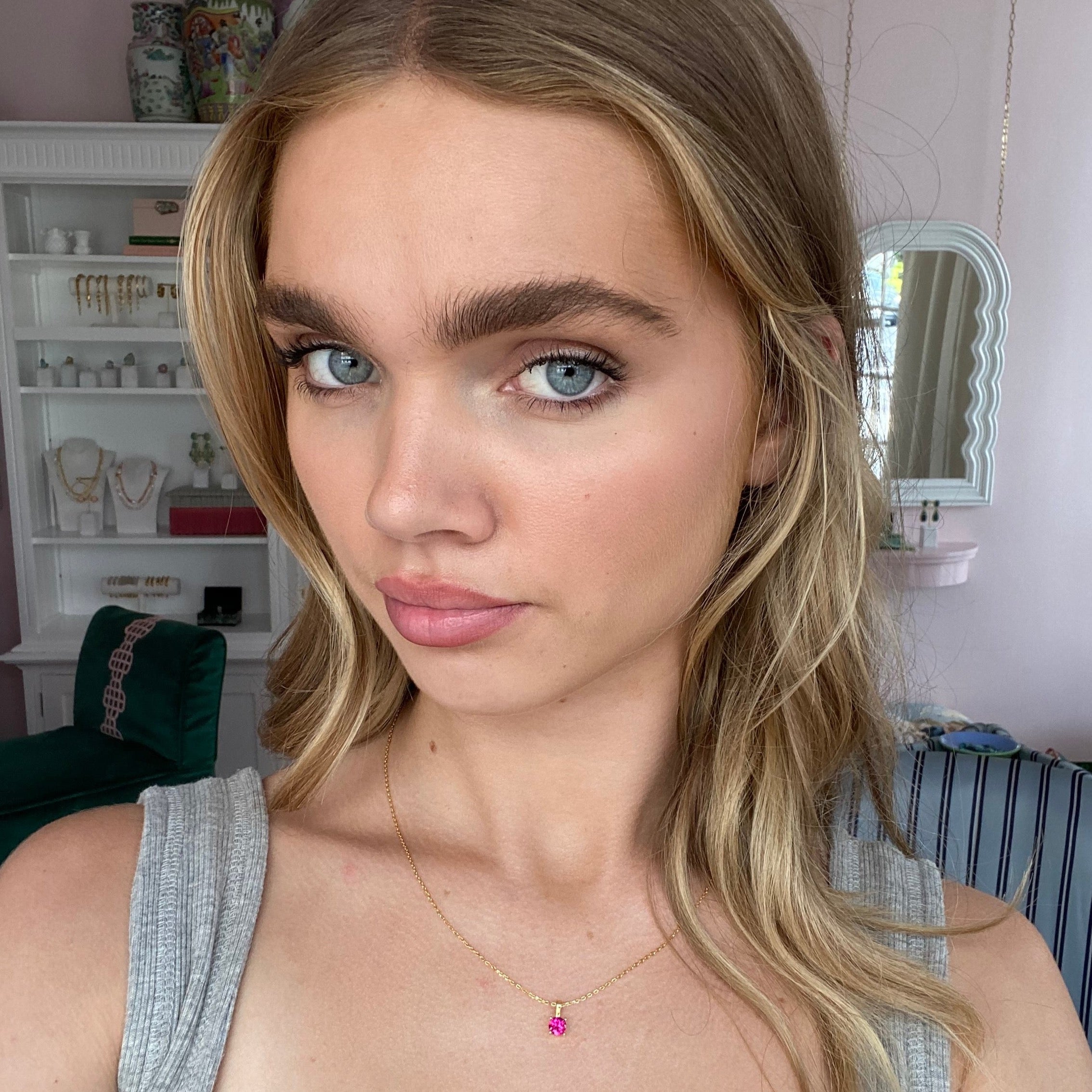 Dainty Gemstone Necklace