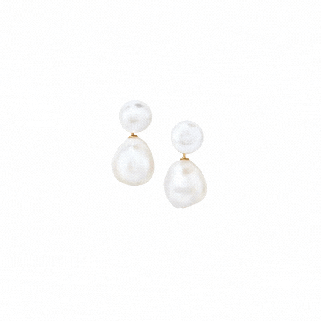 Freshwater Baroque Pearl Drop Earrings: The Sasha