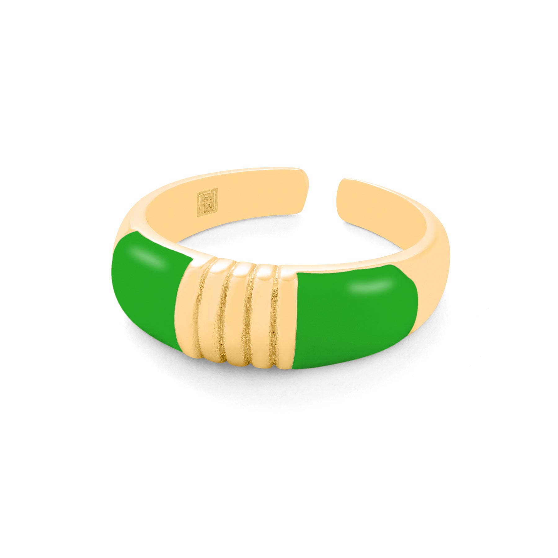 Gold and Enamel Adjustable Ring: The Joy