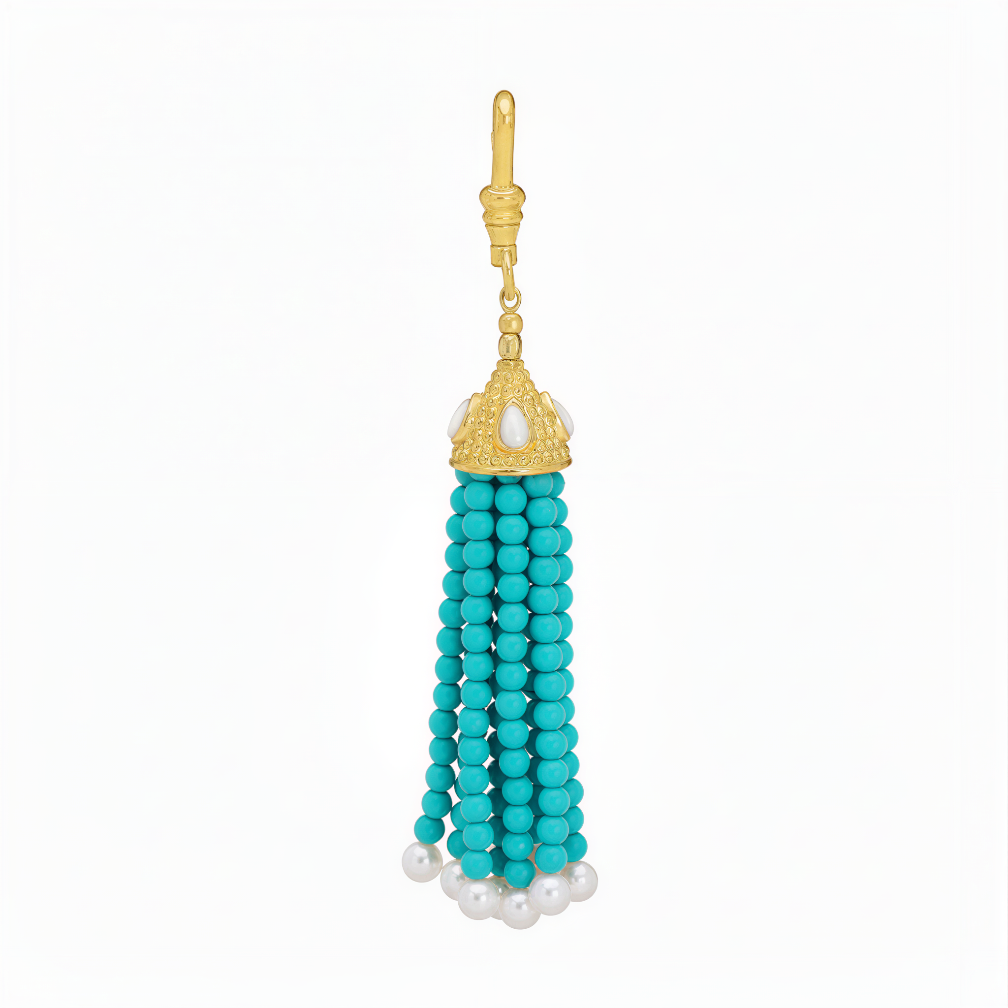 The Odessa: Turquoise Tassel Charm