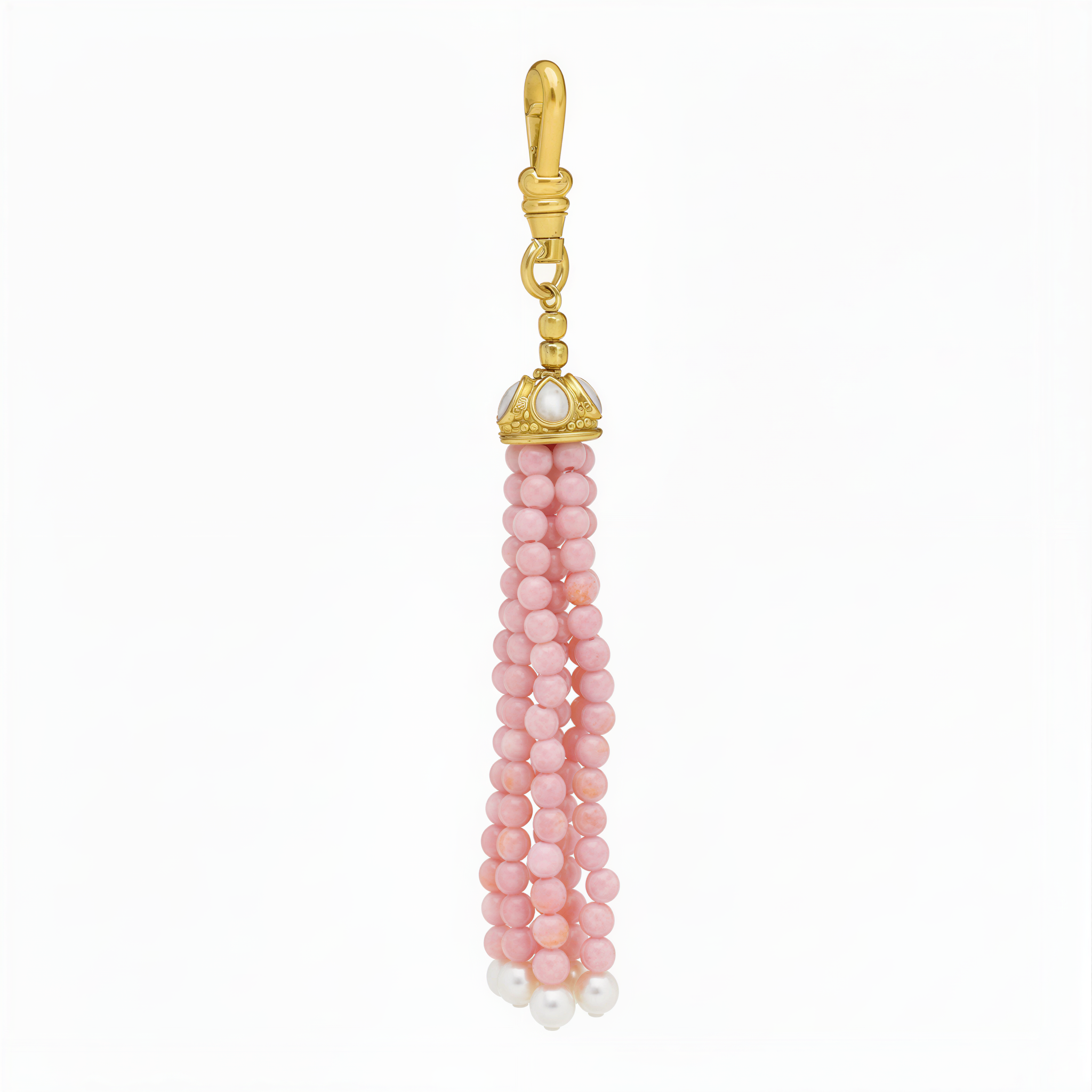 The Odessa: Pink Opal Tassel Charm