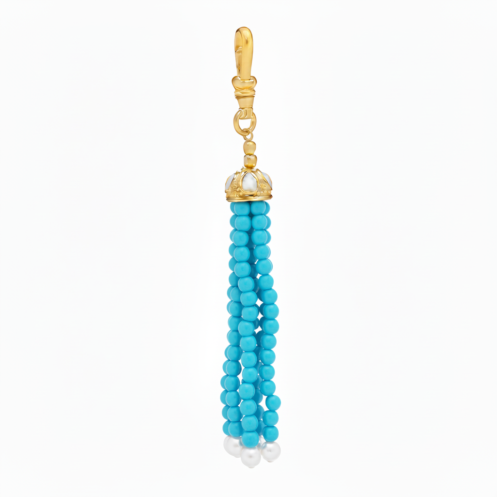 The Odessa: Turquoise Tassel Charm