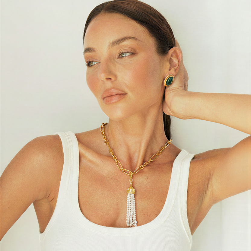 The Odessa: Pearl Tassel Charm