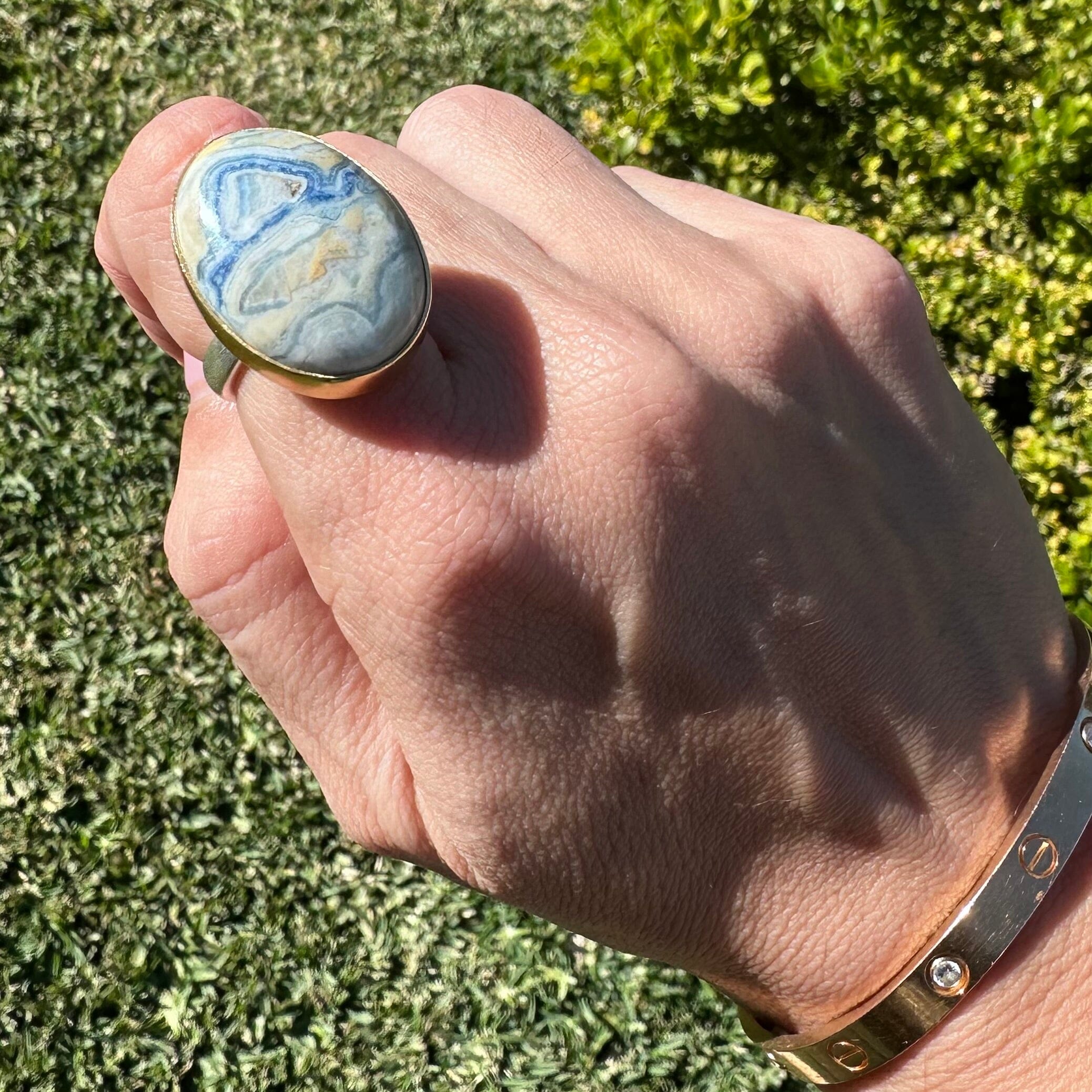 !ONE OF A KIND RING (Blue Scheelite) Jimena Alejandra