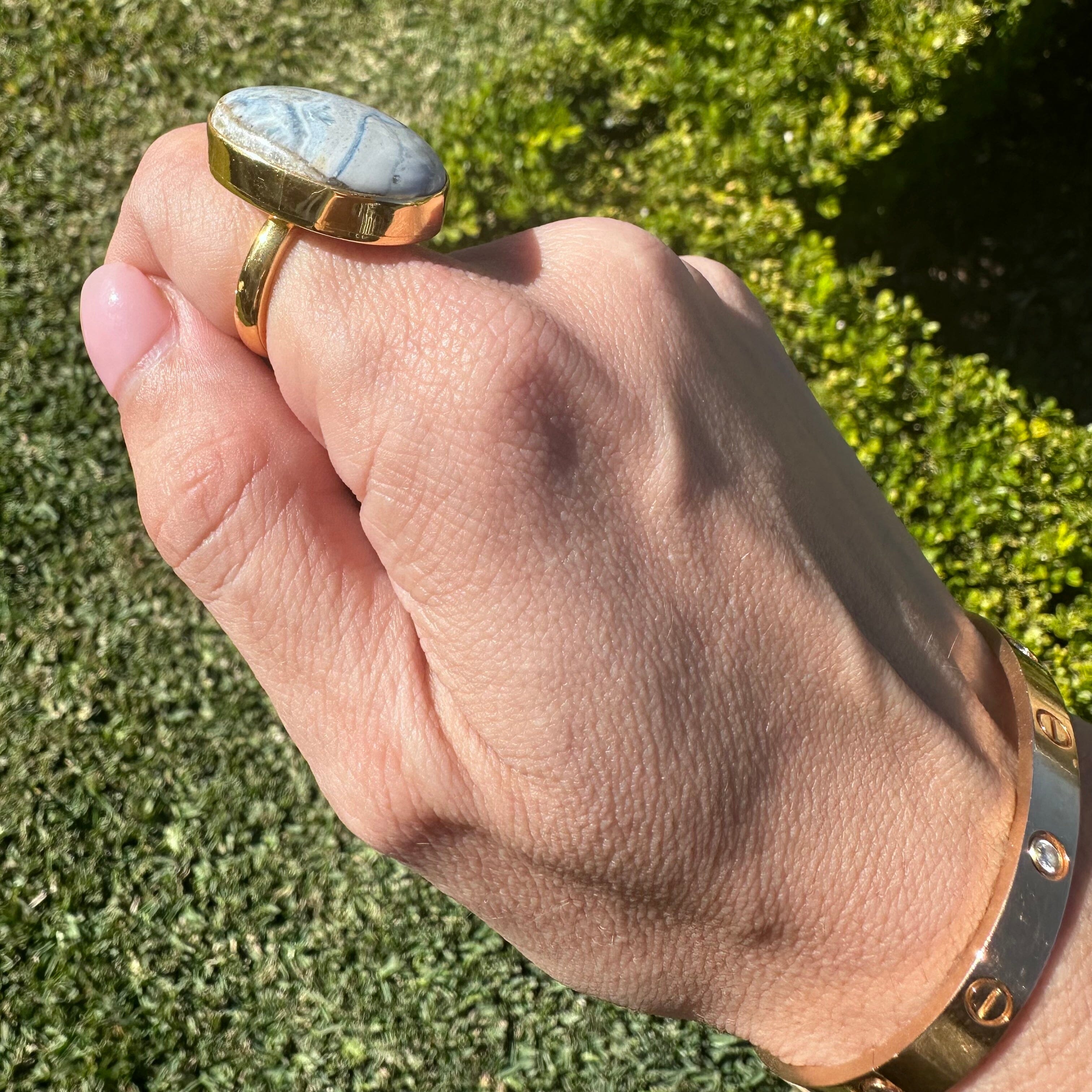 !ONE OF A KIND RING (Blue Scheelite) Jimena Alejandra