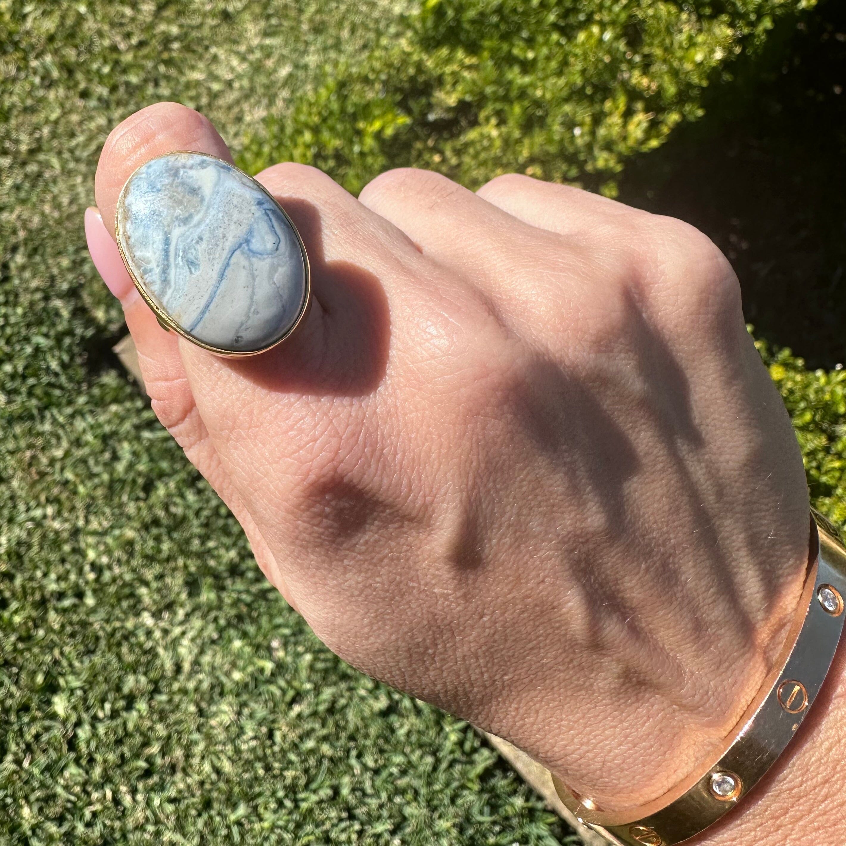 !ONE OF A KIND RING (Blue Scheelite) Jimena Alejandra