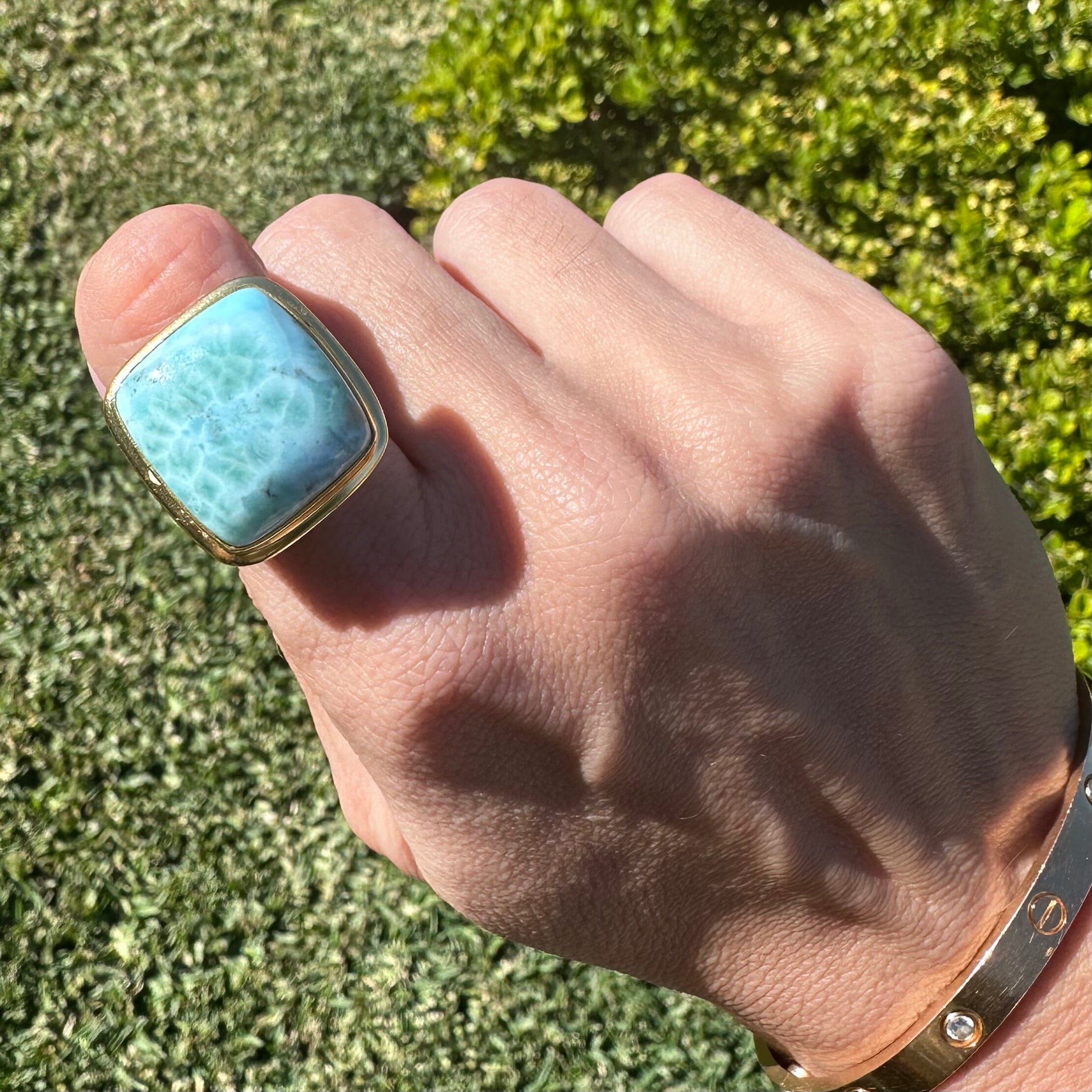 !ONE OF A KIND RING (Larimar) Jimena Alejandra