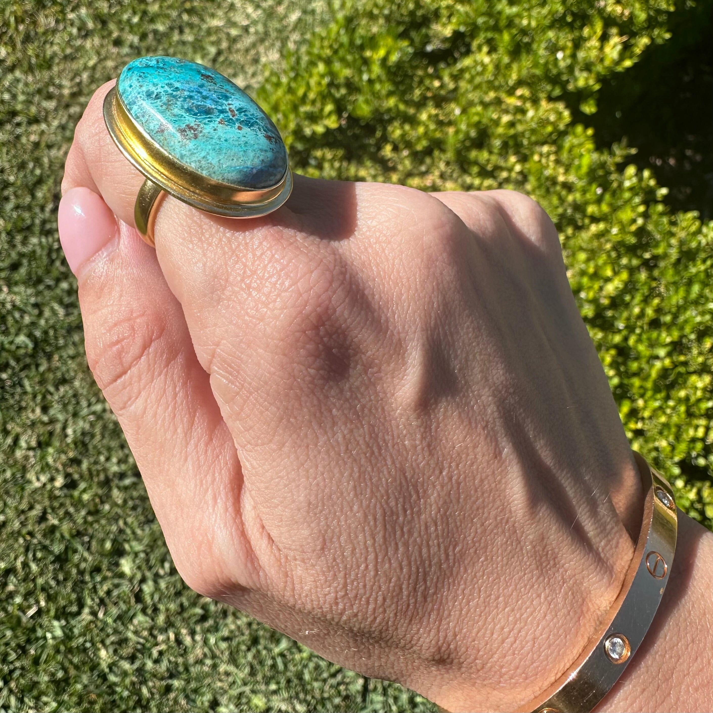 !ONE OF A KIND RING (Shattuckite) Rings Jimena Alejandra