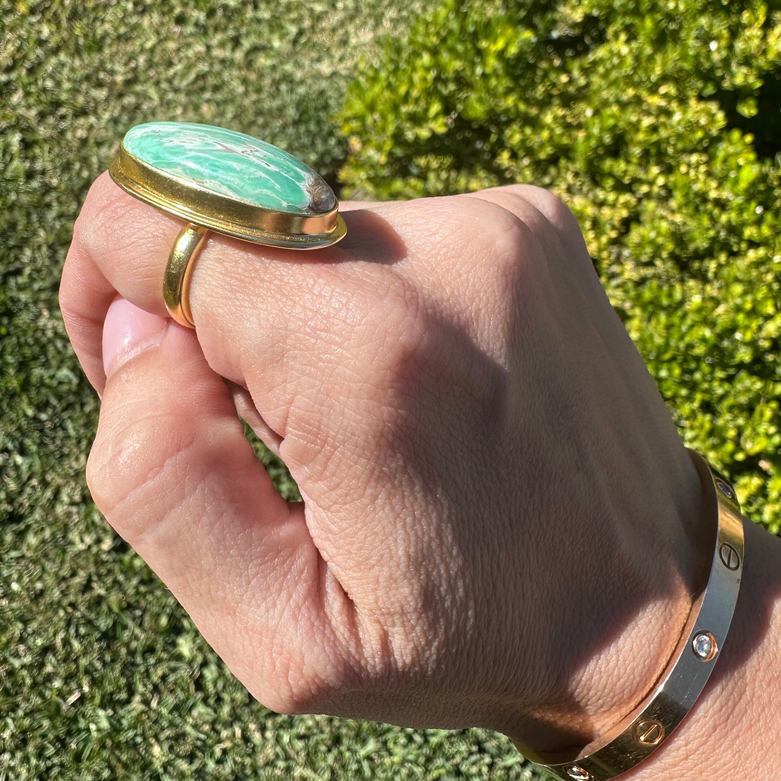 !ONE OF A KIND RING (Variscite) Jimena Alejandra