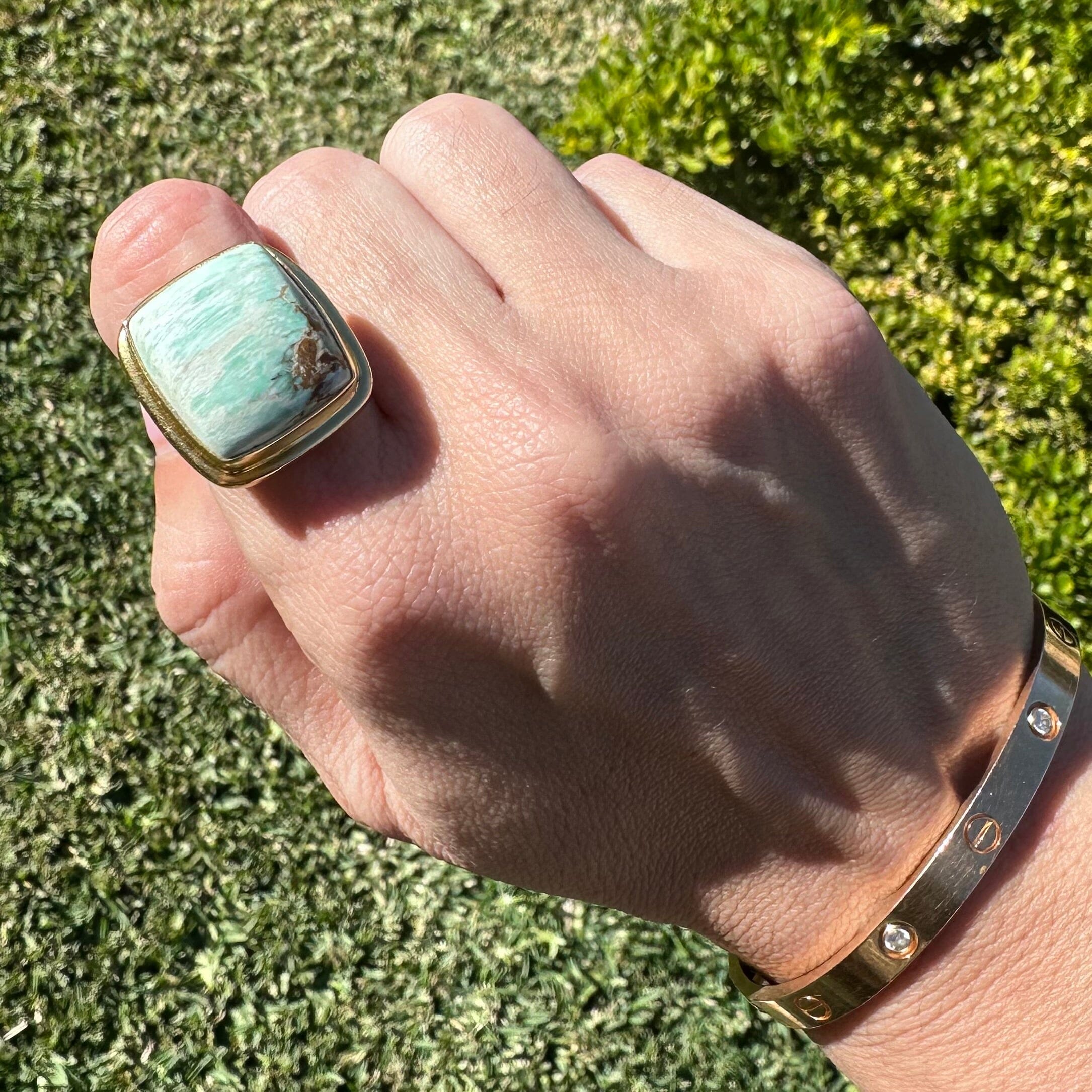 !ONE OF A KIND RING (Variscite) Jimena Alejandra
