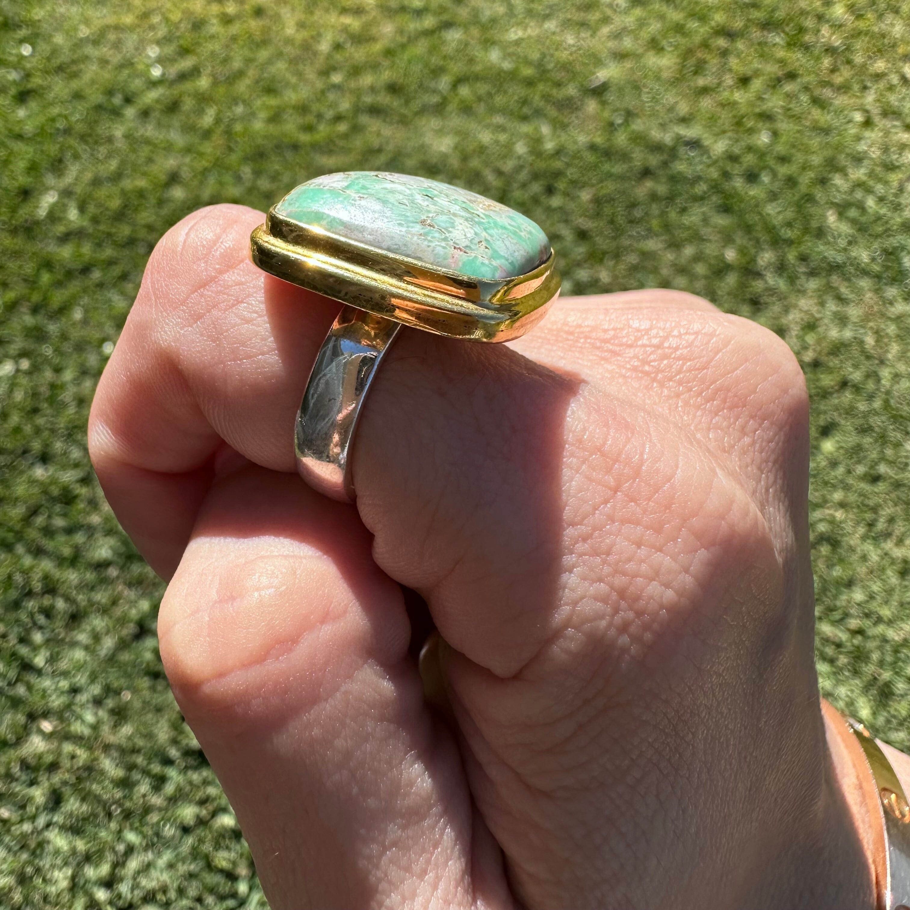!ONE OF A KIND RING (Variscite) Jimena Alejandra