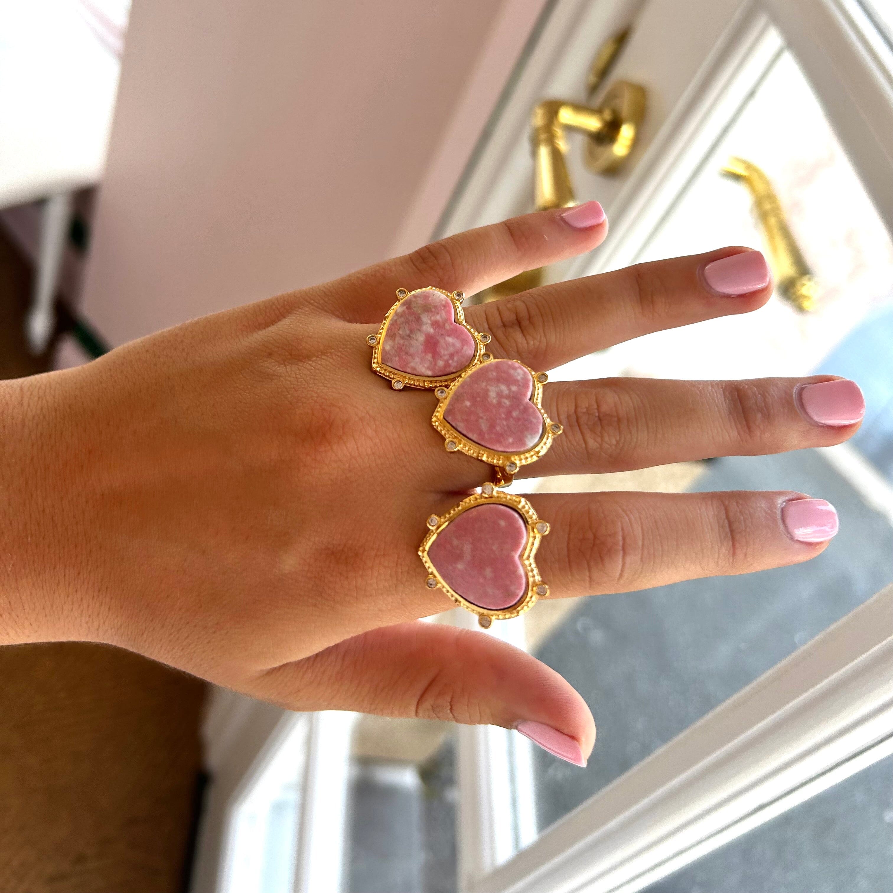 THE ARIANA (Thulite) Rings Jimena Alejandra