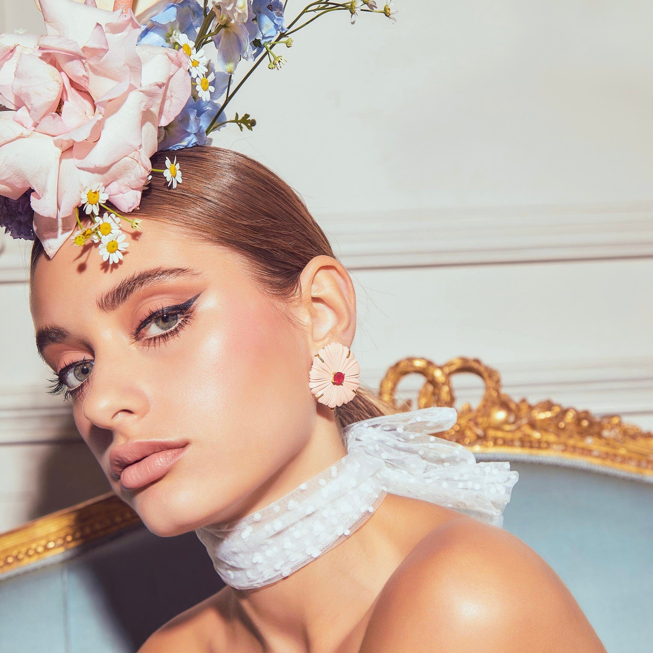 THE EMILIA (Coral) Earrings Jimena Alejandra