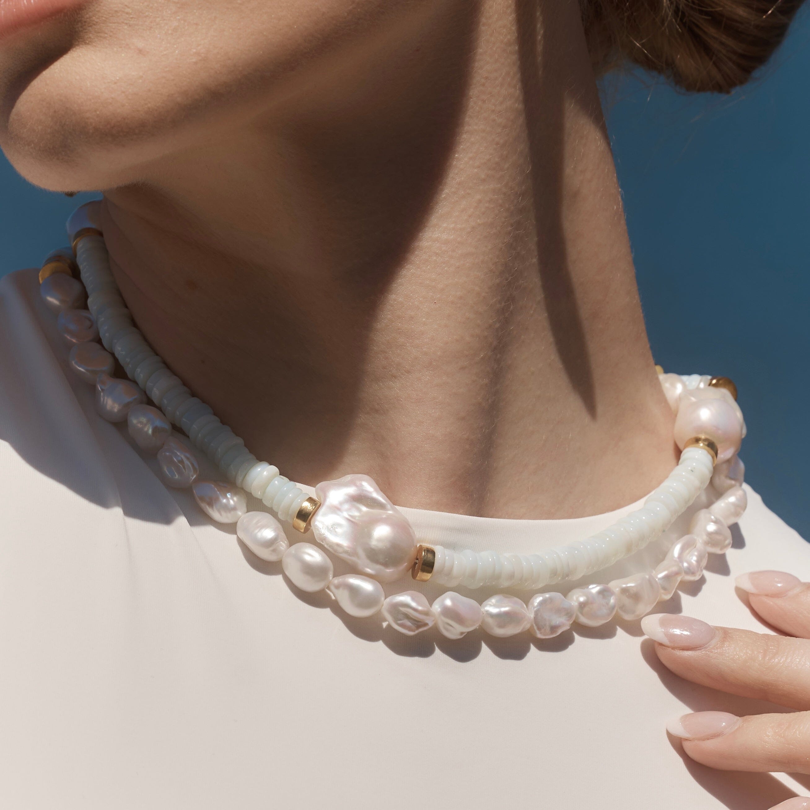 !THE JENNA (Aquamarine) Necklaces Jimena Alejandra