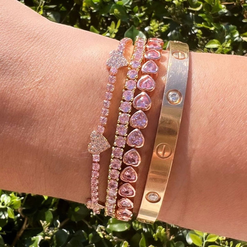 White Topaz Tennis Bracelet: The Kameron