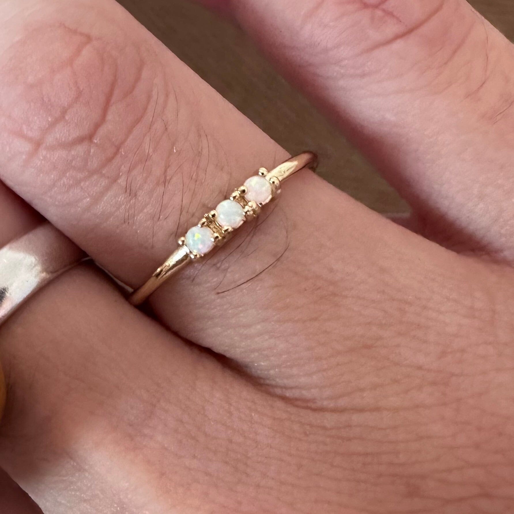 5 for 60% Off - 3 Opal Dainty Ring: The Lillie