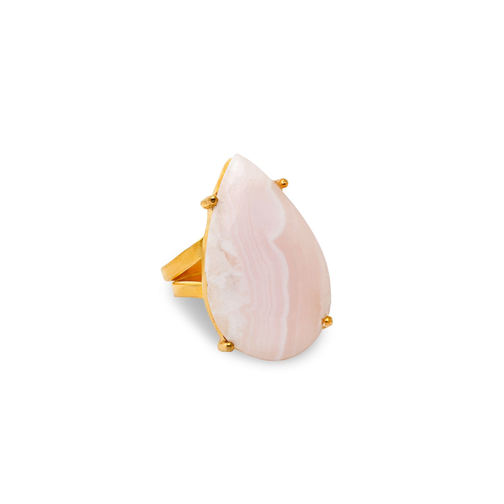 1 - aragonite prong ring Jimena Alejandra