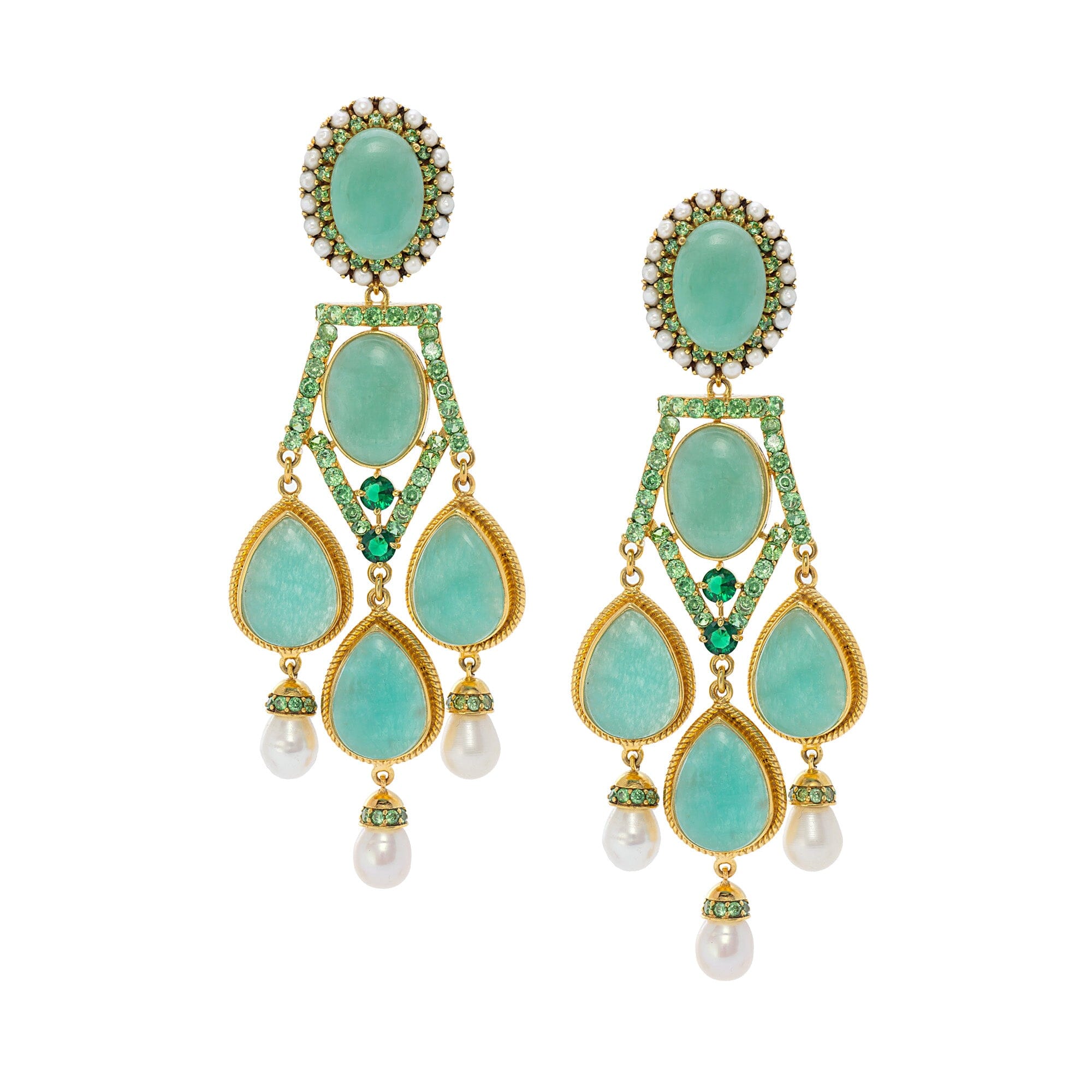 1 chandelier - Amazonite Jimena Alejandra