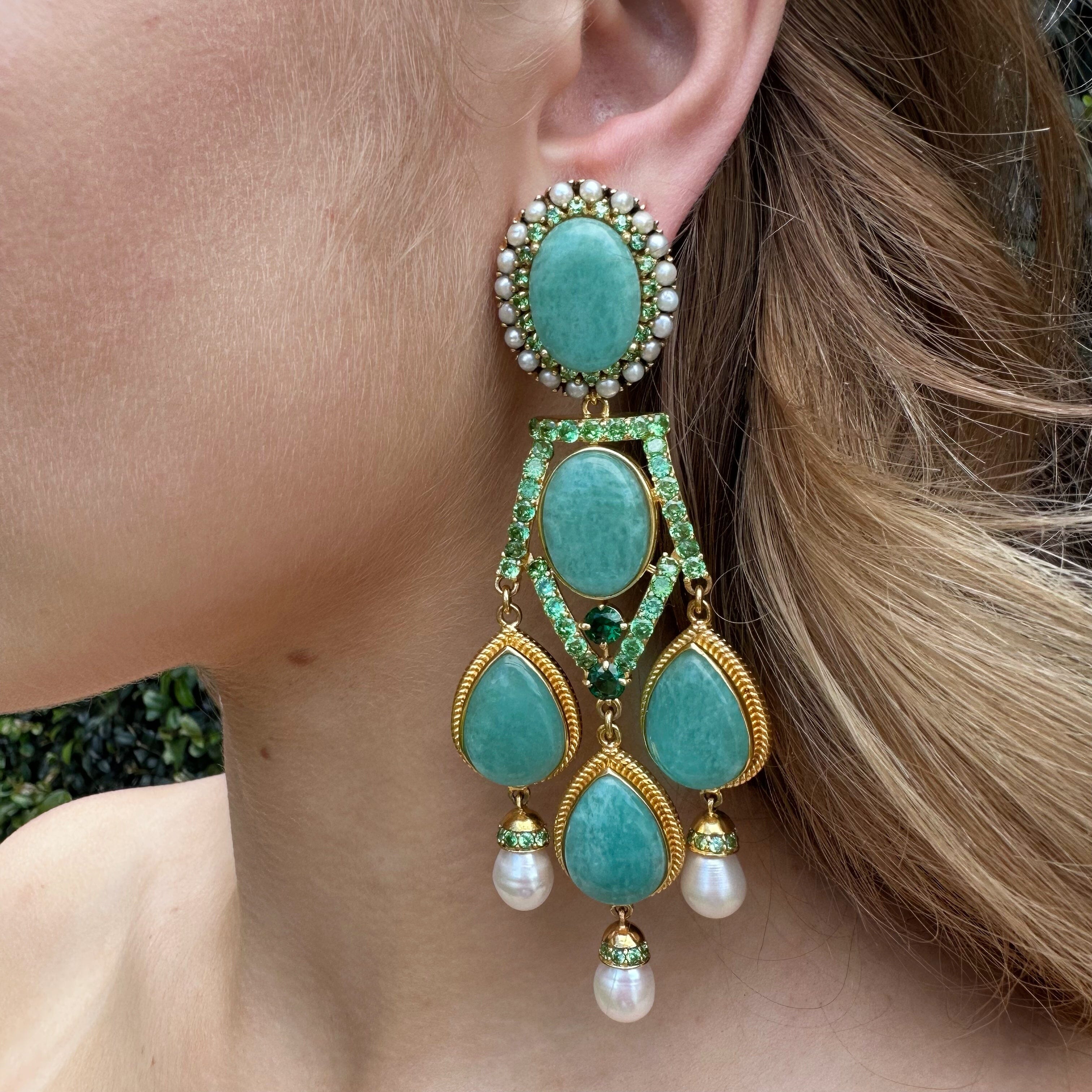 1 chandelier - Amazonite Jimena Alejandra