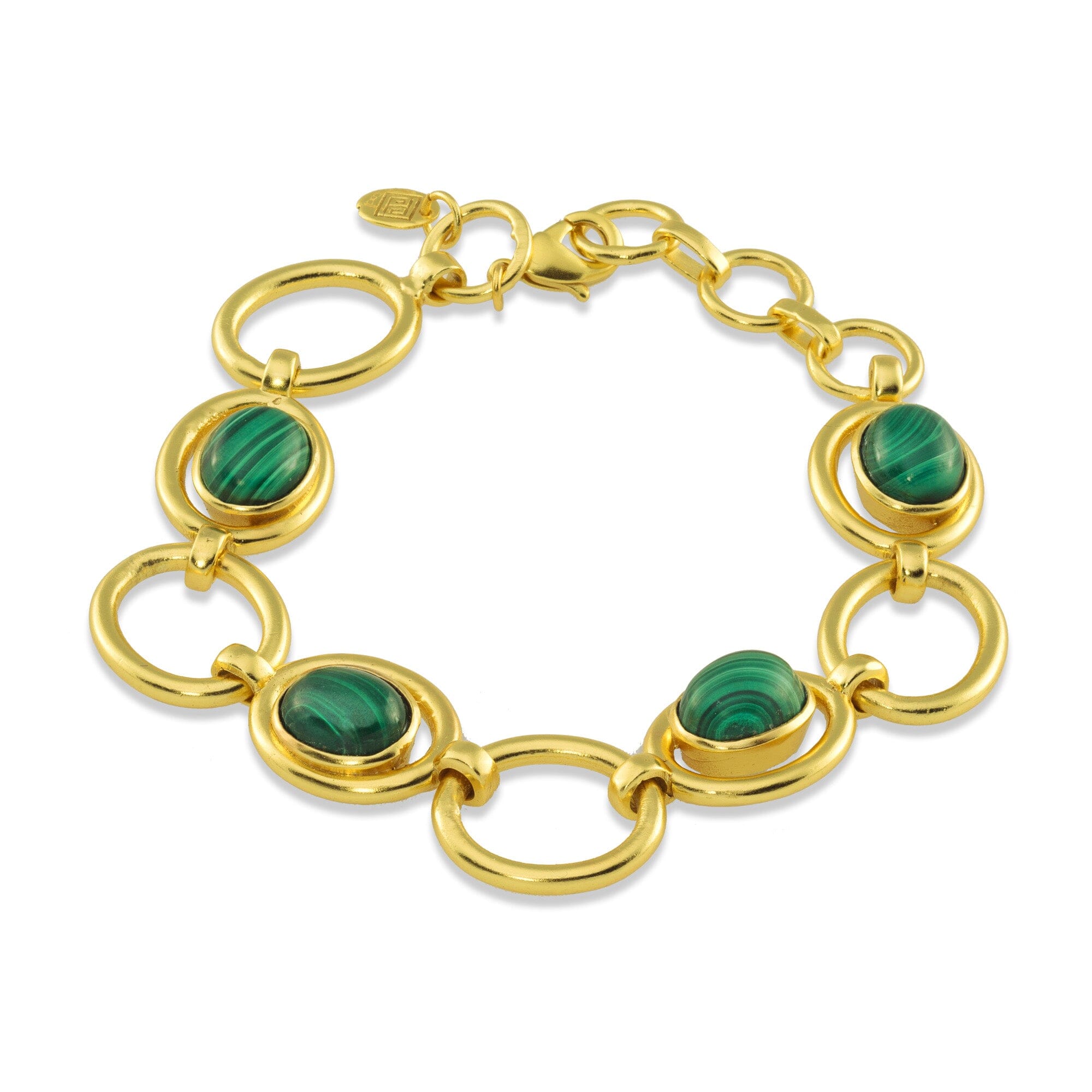 1 - malachite 4 stone bracelet Jimena Alejandra