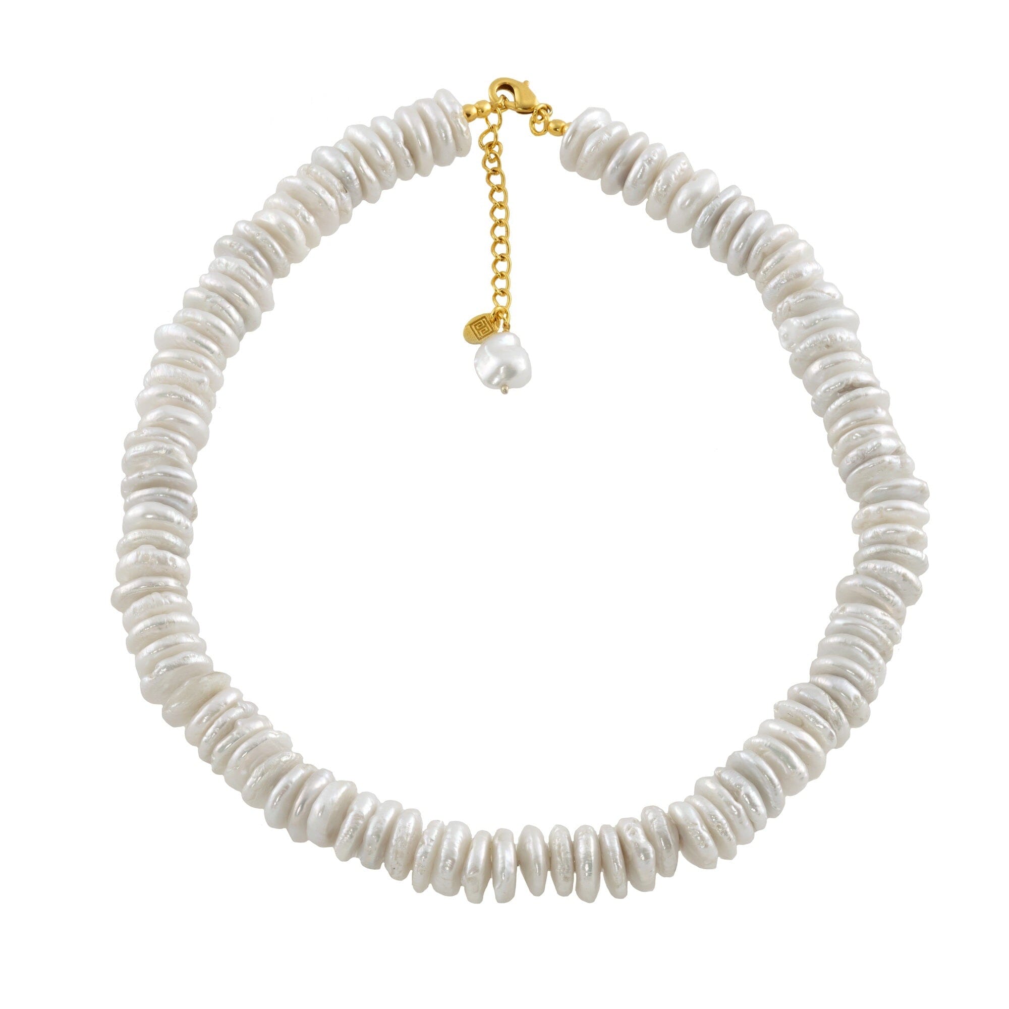 1 - pearl disc necklace Jimena Alejandra