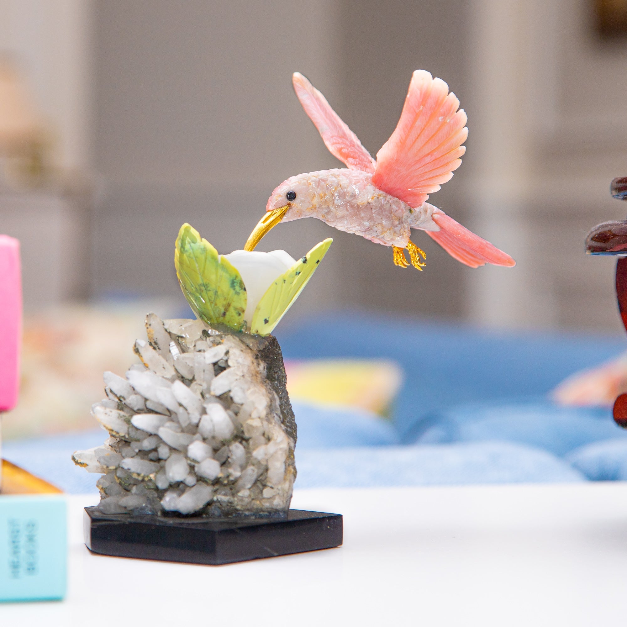 HUMMINGBIRD (Peruvian Pink Opal) Homewares Jimena Alejandra