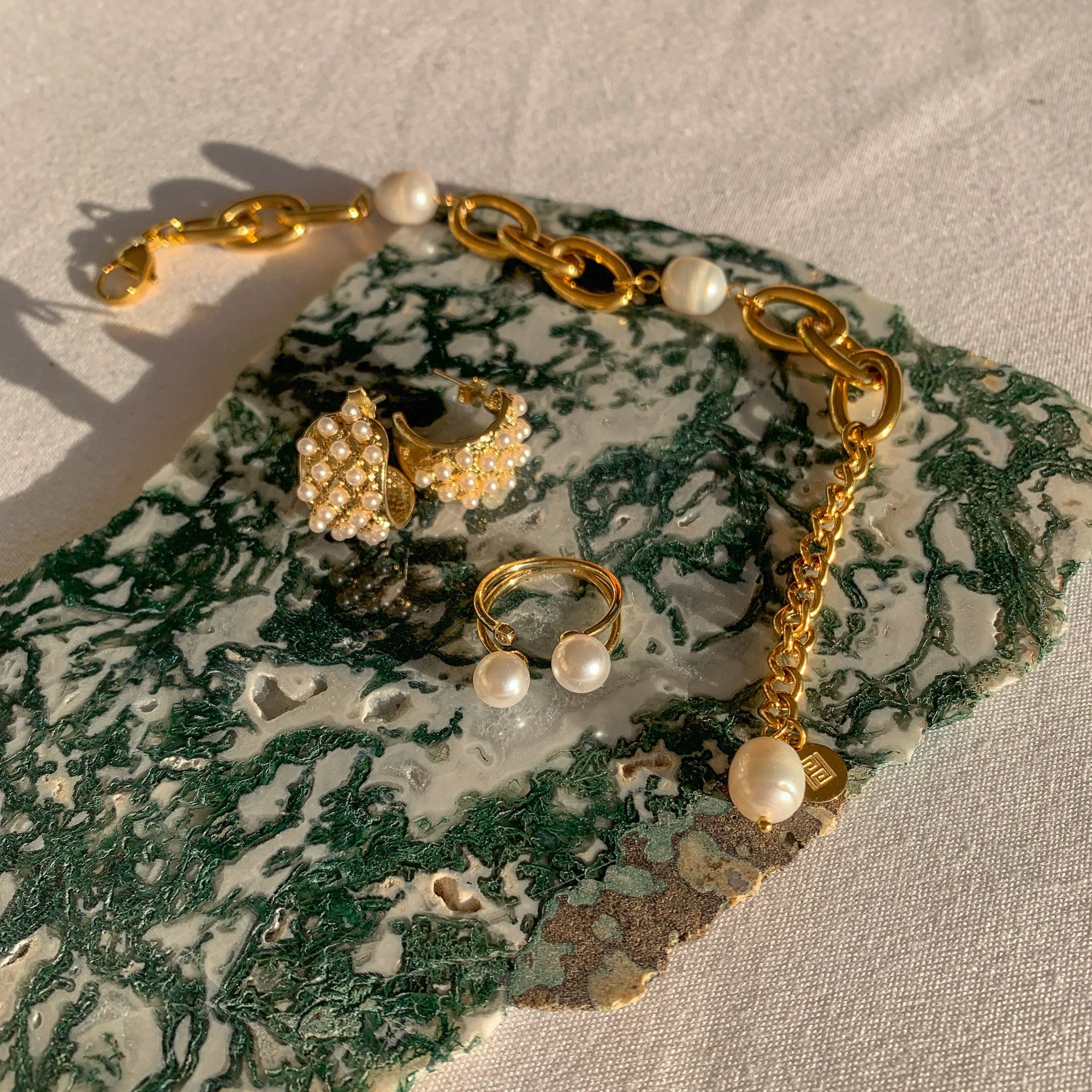 MOSS AGATE SLAB Homewares Jimena Alejandra