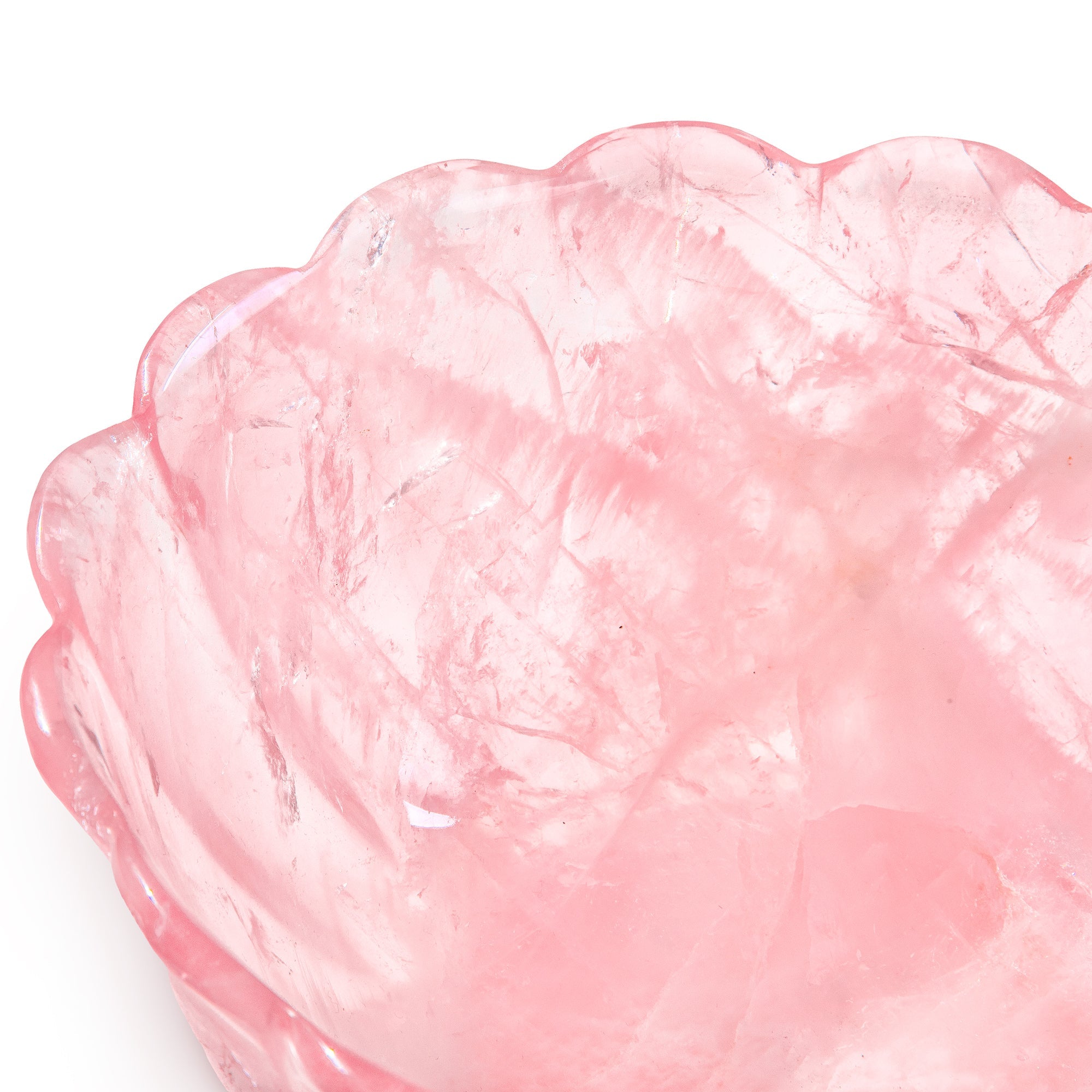 SCALLOPED ROSE QUARTZ BOWL Homewares Jimena Alejandra