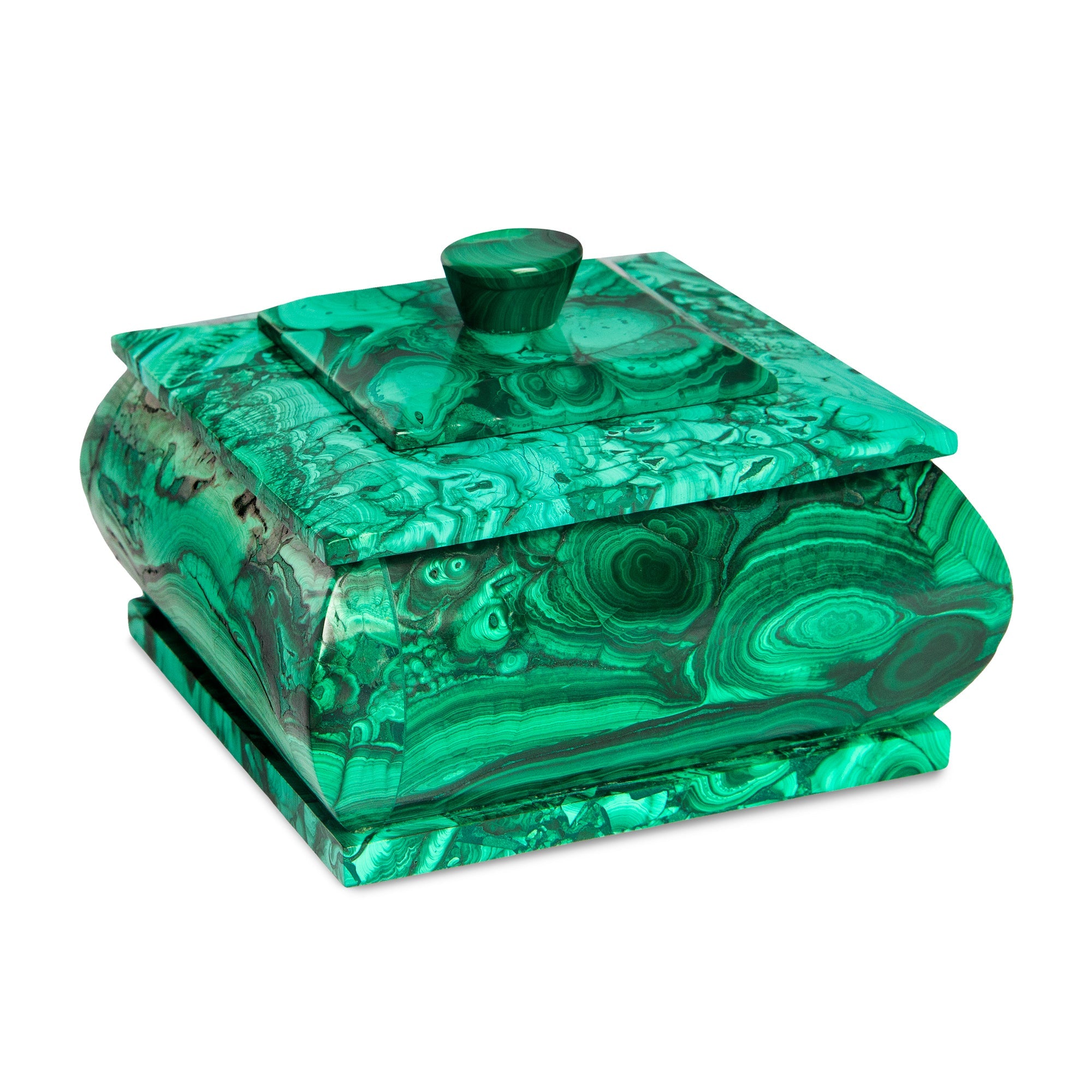 Square Malachite Box Jimena Alejandra