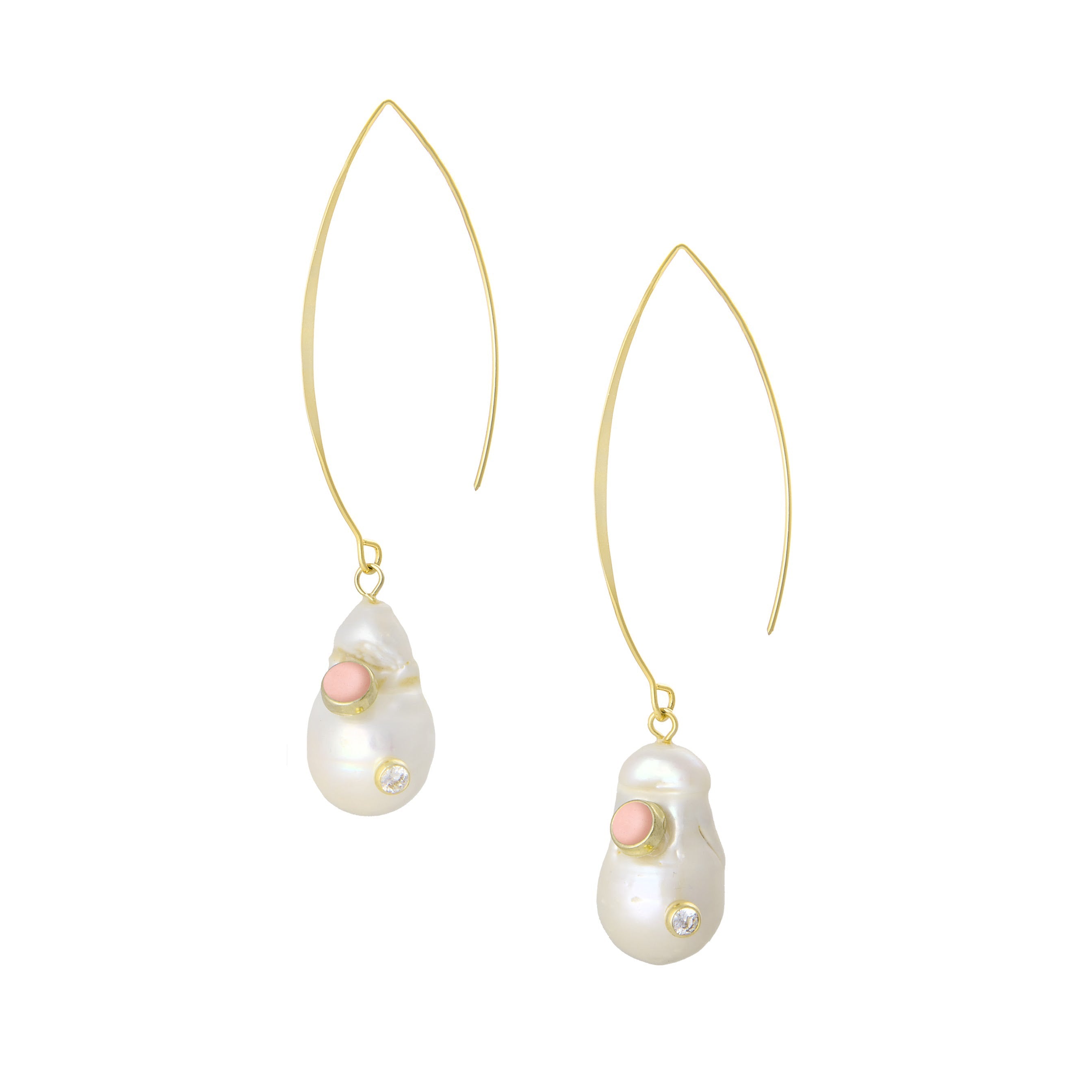 THE AUDREY (Pink Opal) Earrings Jimena Alejandra