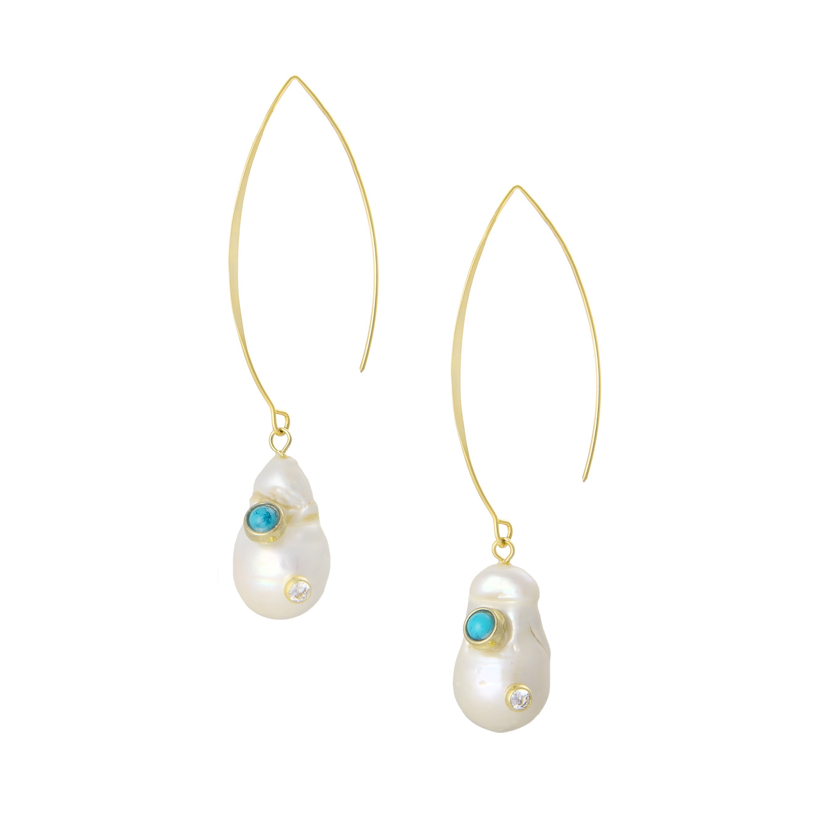 THE AUDREY (Turquoise) Earrings Jimena Alejandra