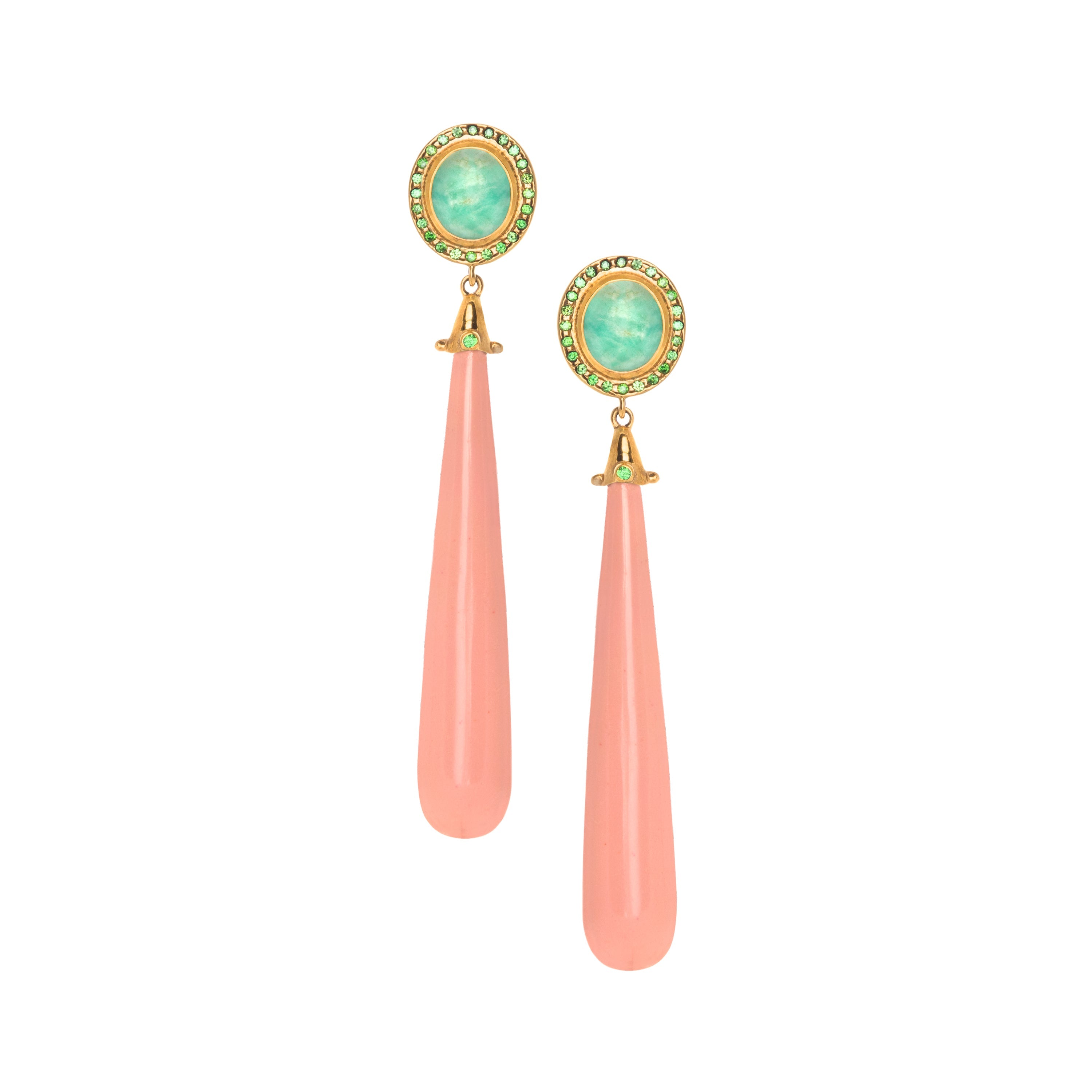 THE BETHENNY (Coral) Earrings Jimena Alejandra Gold Plated Coral (LightSalmon)