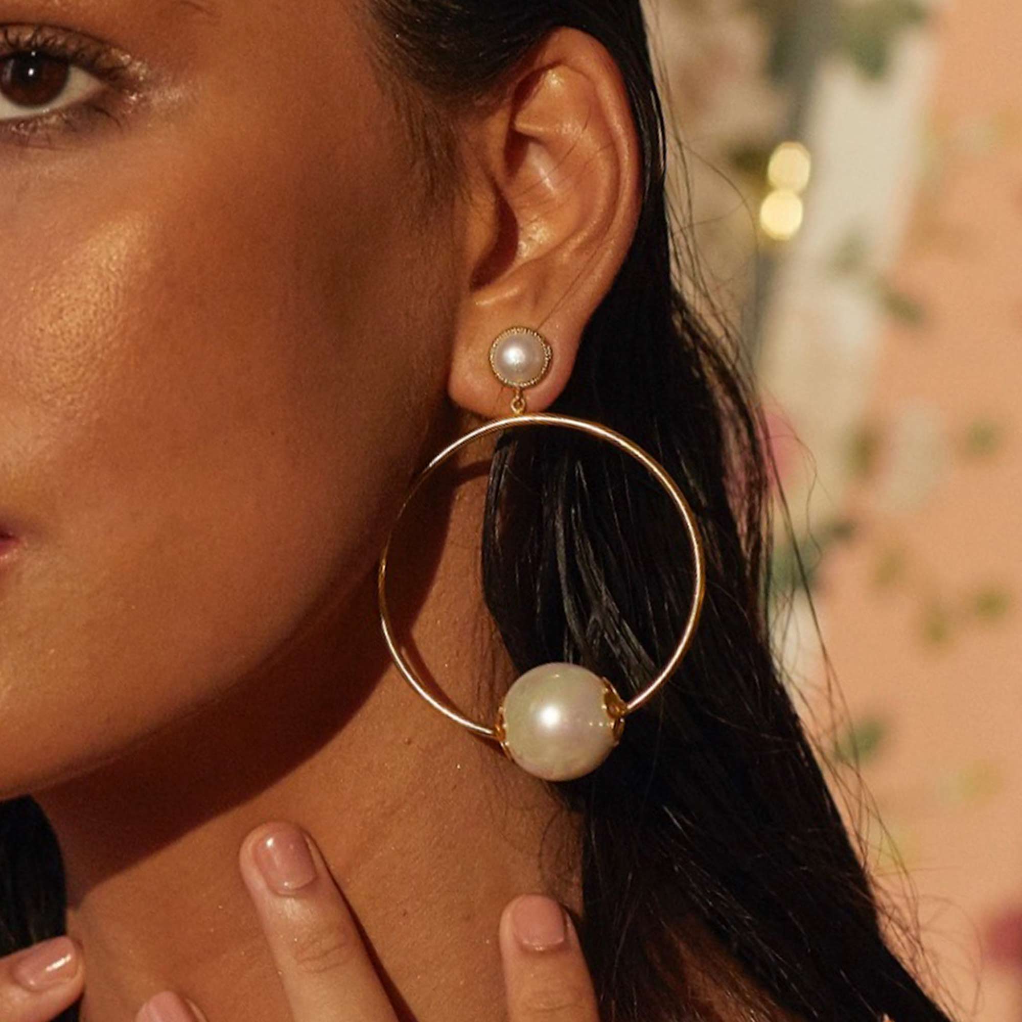 THE CARINA (Pearl) Earrings Jimena Alejandra