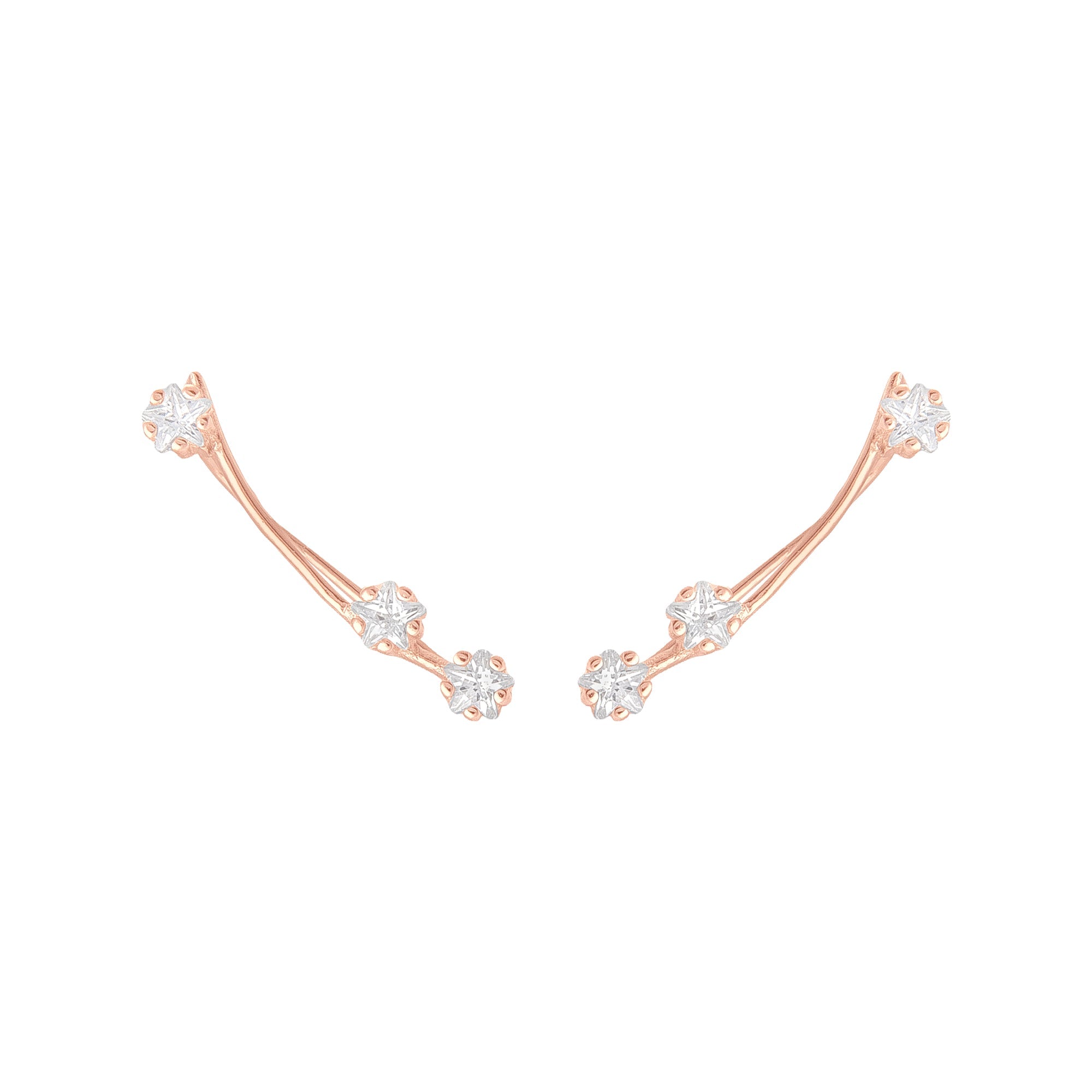 THE CECILIA Earrings Jimena Alejandra Rose Gold