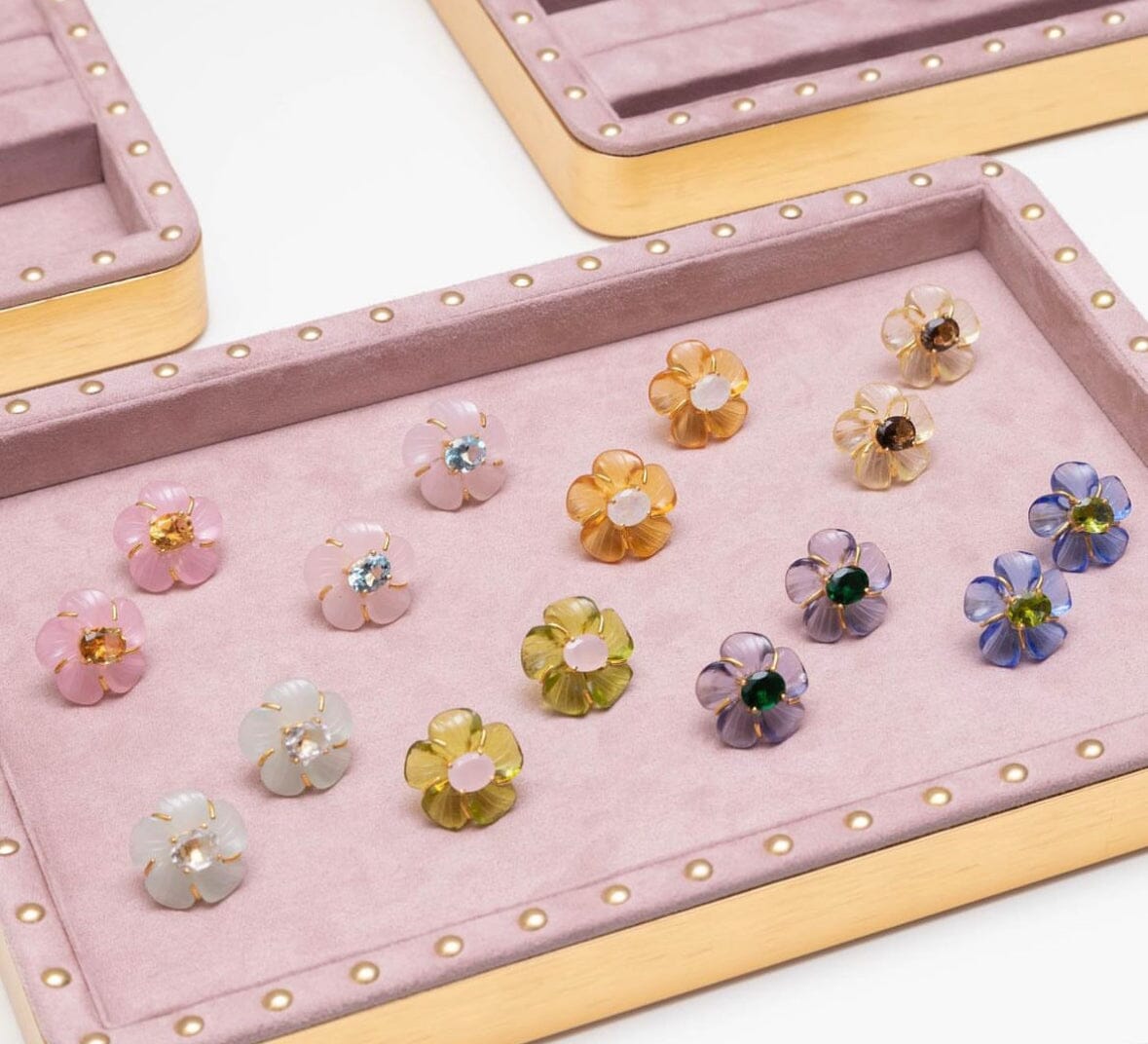 THE CYNTHIA (Aqua Chalcedony) Earrings Jimena Alejandra