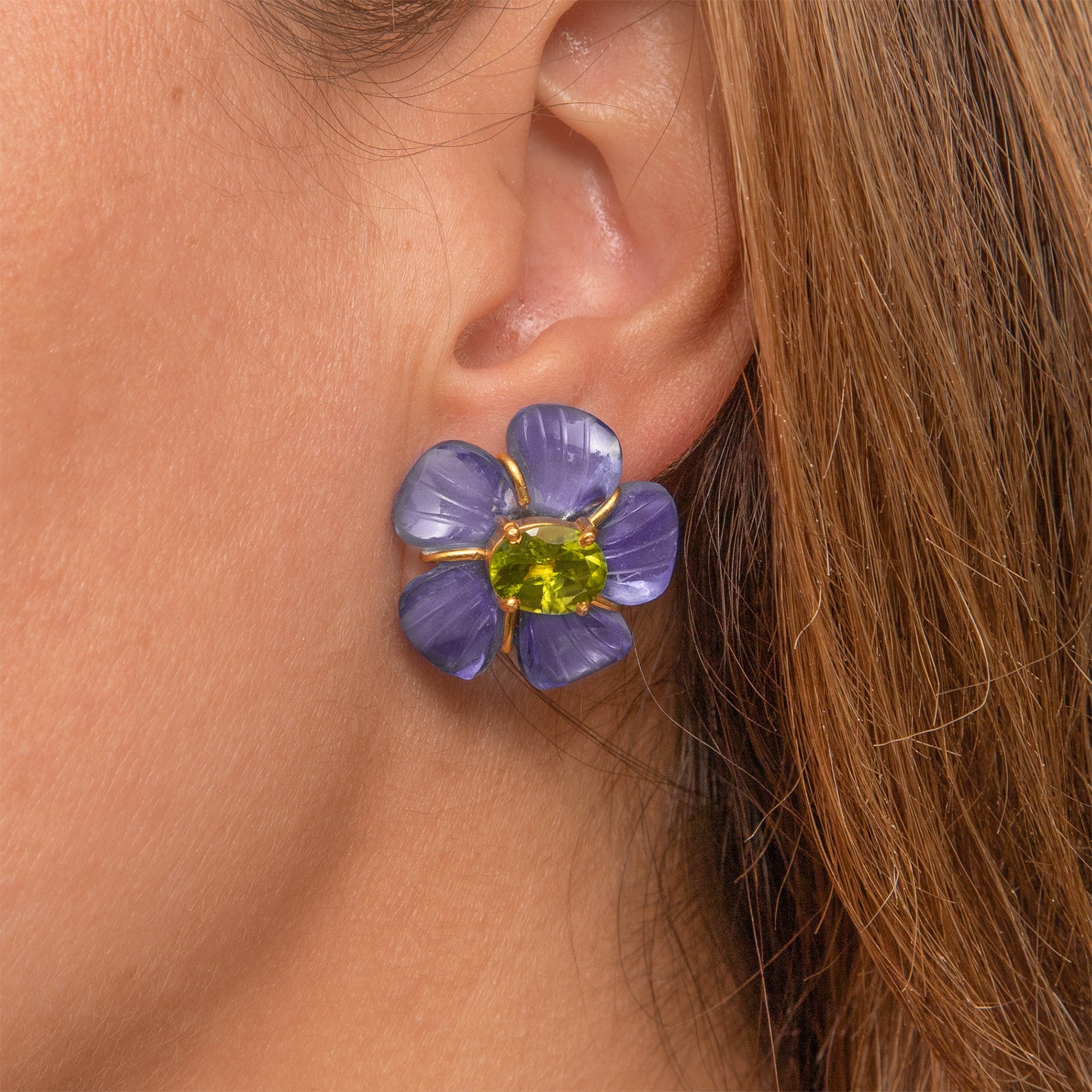 THE CYNTHIA (Brazilian Amethyst) Earrings Jimena Alejandra