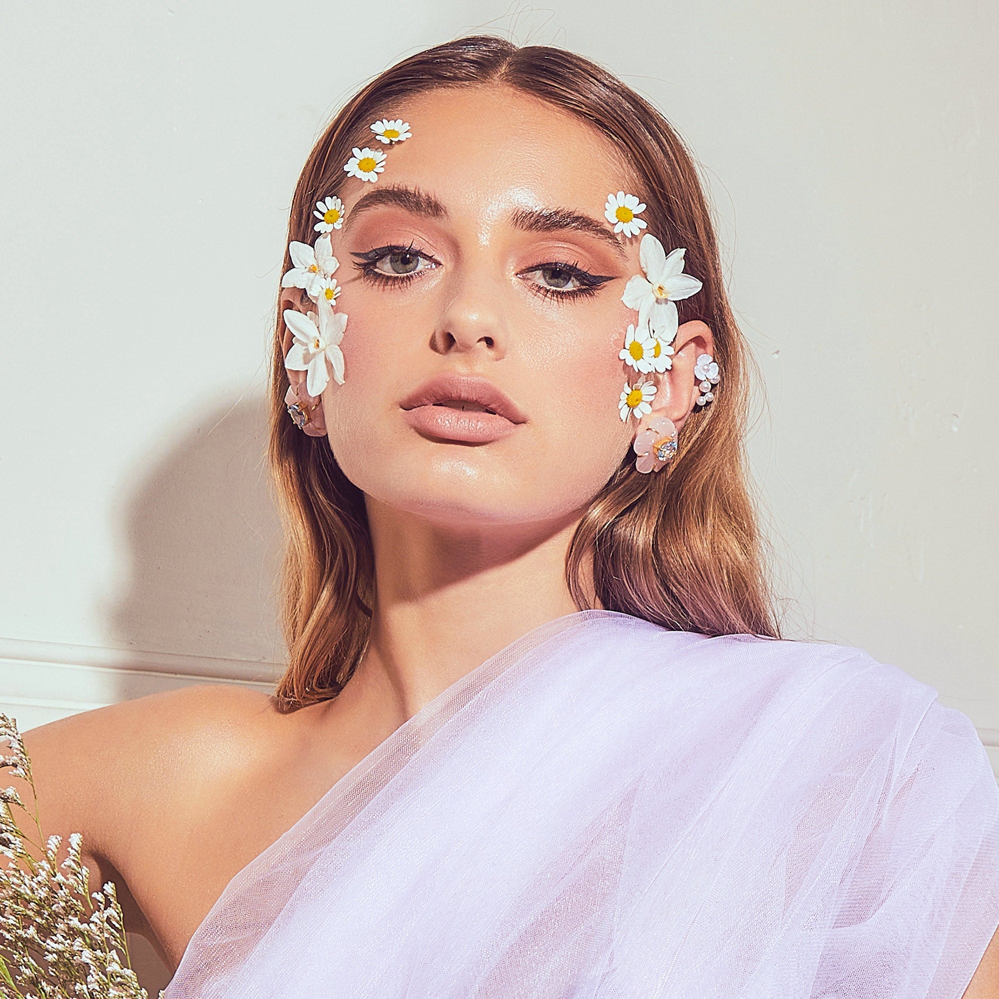 THE CYNTHIA (Pink Chalcedony) Earrings Jimena Alejandra