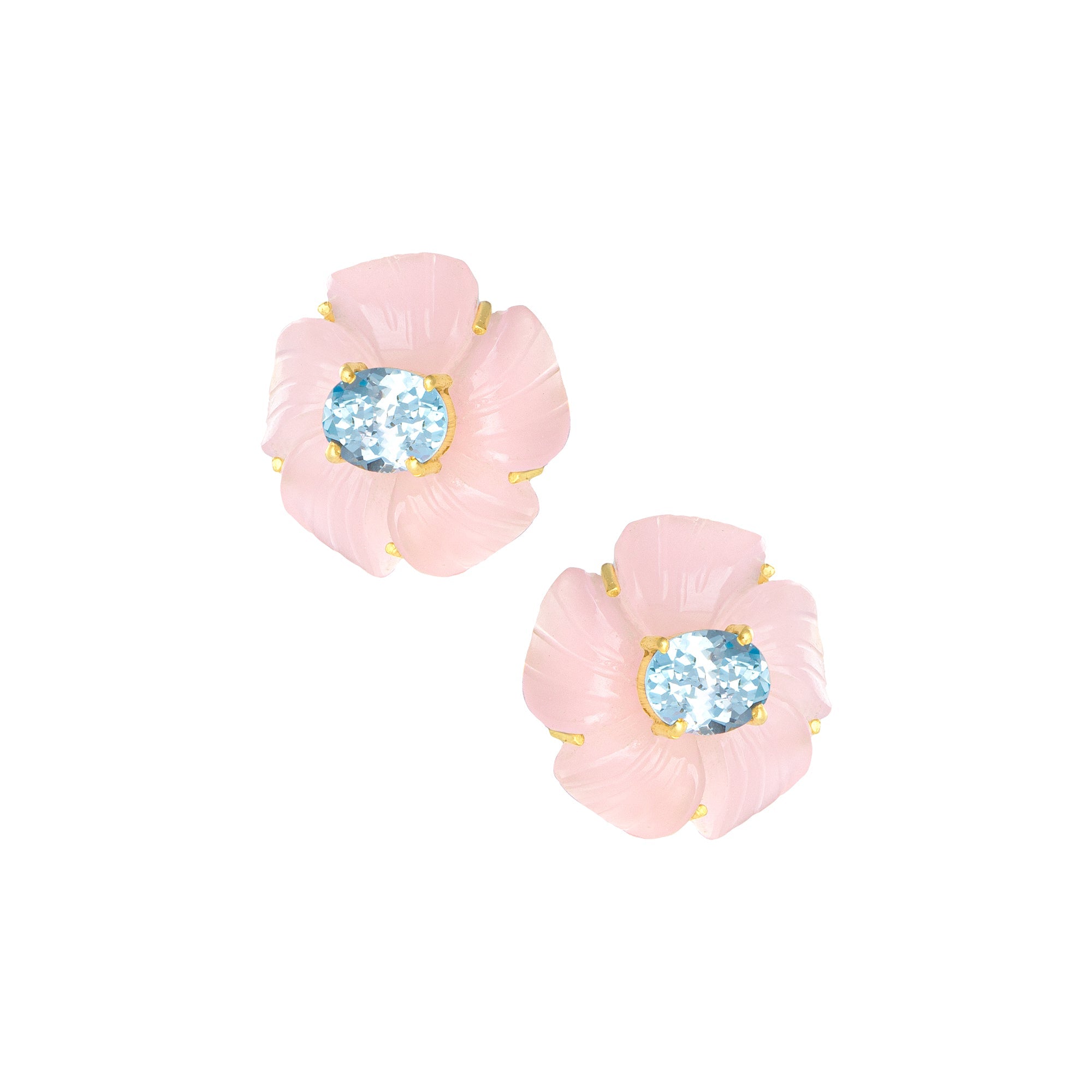 THE CYNTHIA (Pink Chalcedony) Earrings Jimena Alejandra