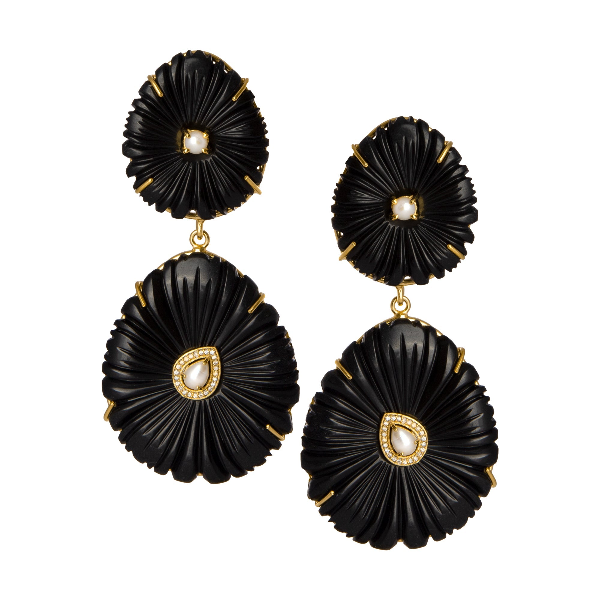 THE EMILIA (Black Onyx) Earrings Jimena Alejandra