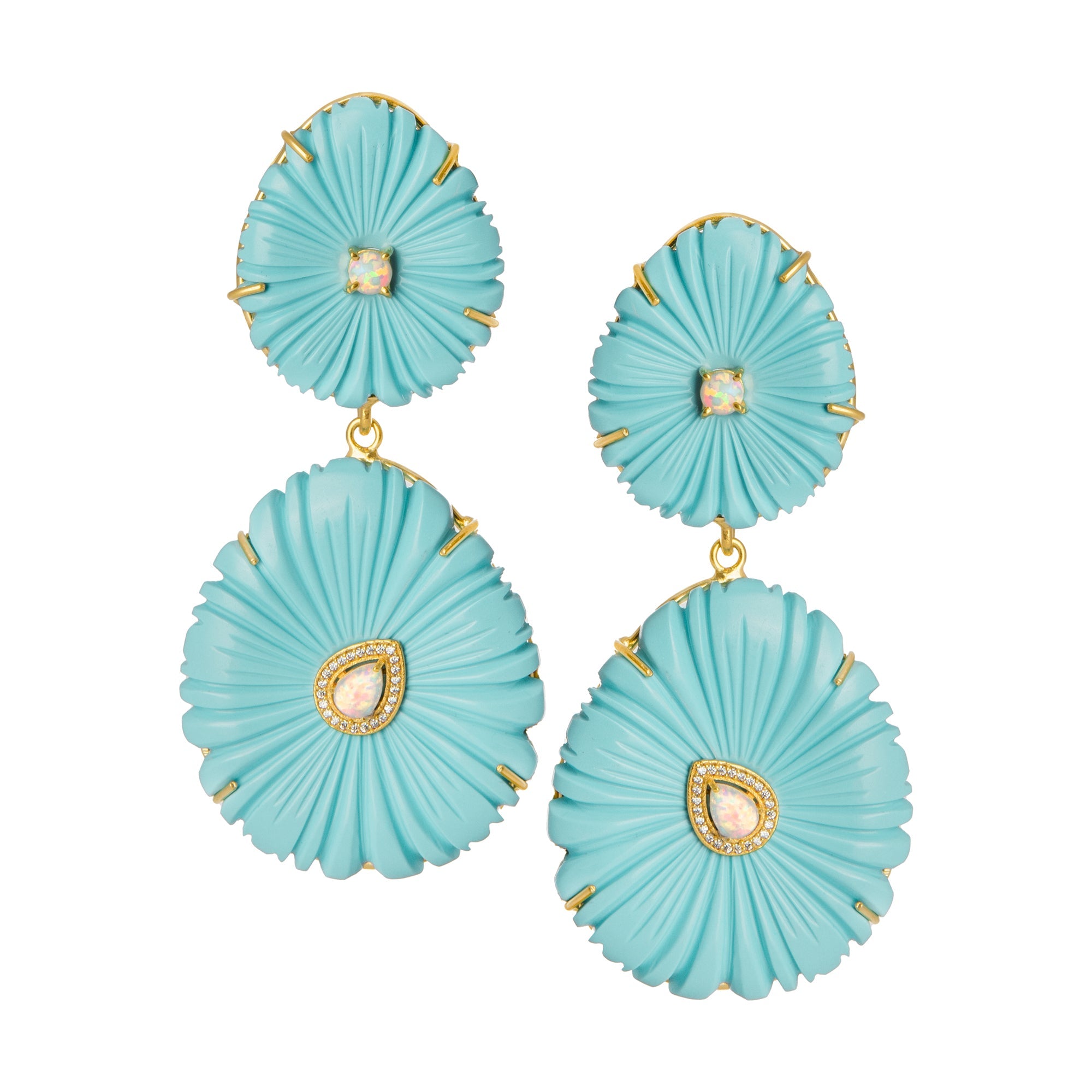 THE EMILIA (Blue Turquoise) Earrings Jimena Alejandra