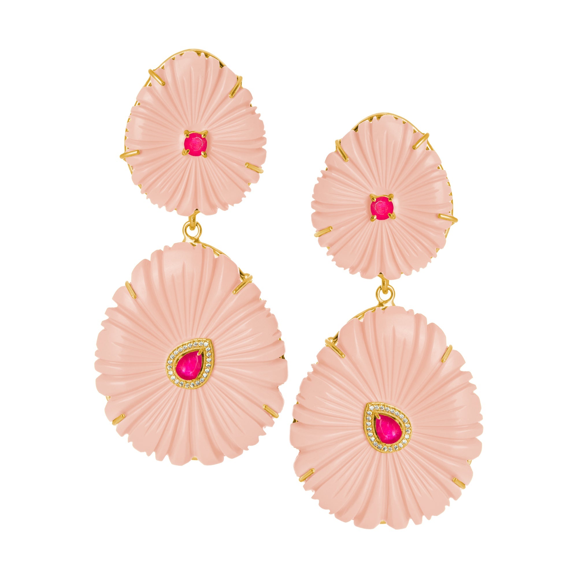 THE EMILIA (Coral) Earrings Jimena Alejandra Coral