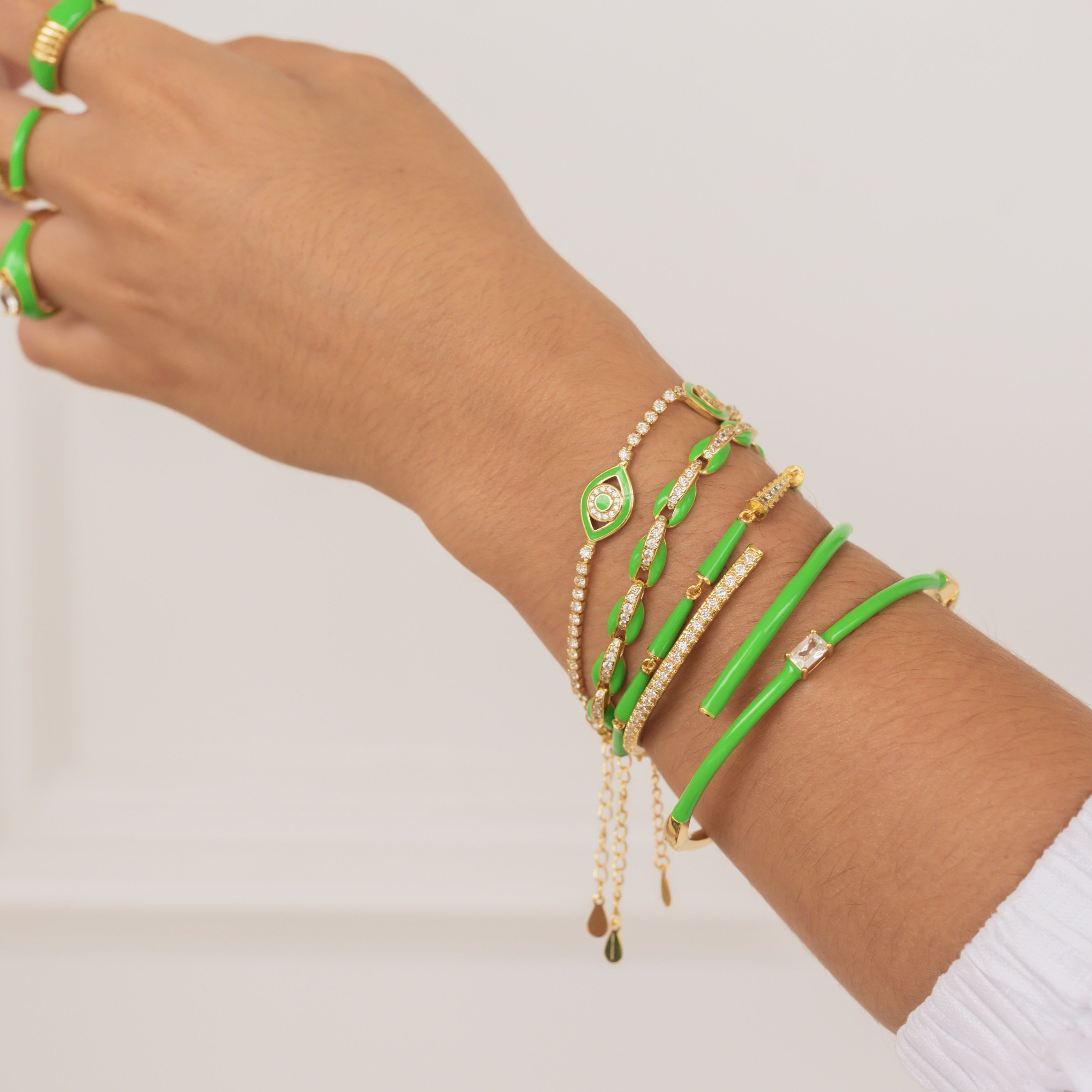 THE FARRAH (Green) Bracelets Jimena Alejandra