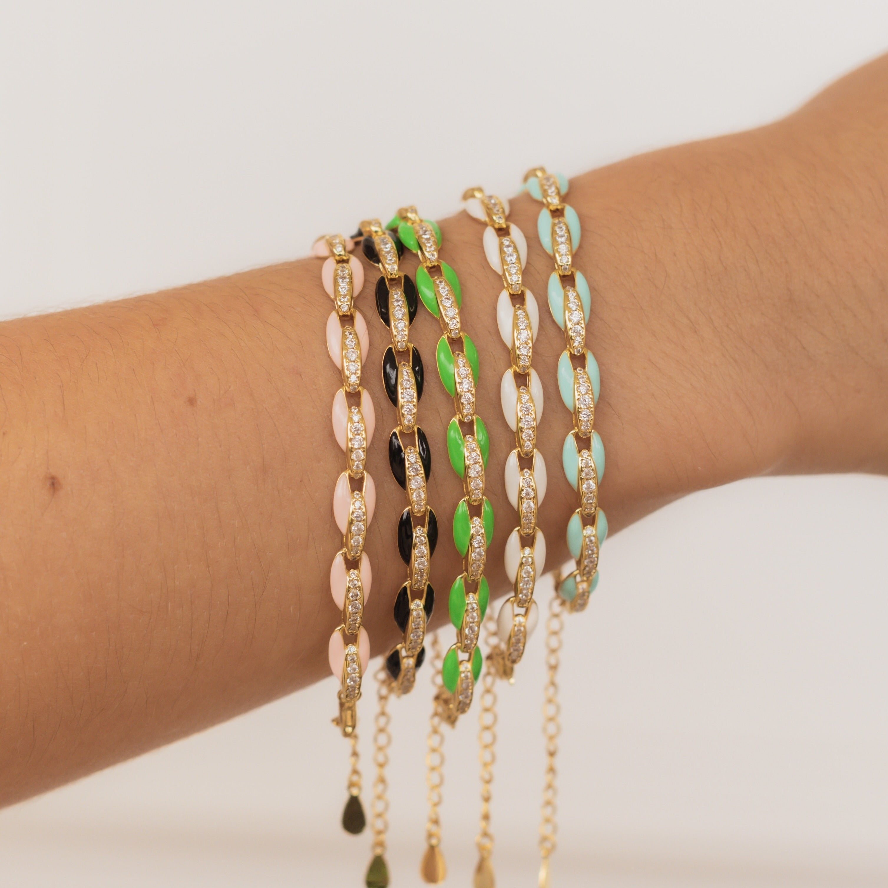 THE FARRAH (White) Bracelets Jimena Alejandra