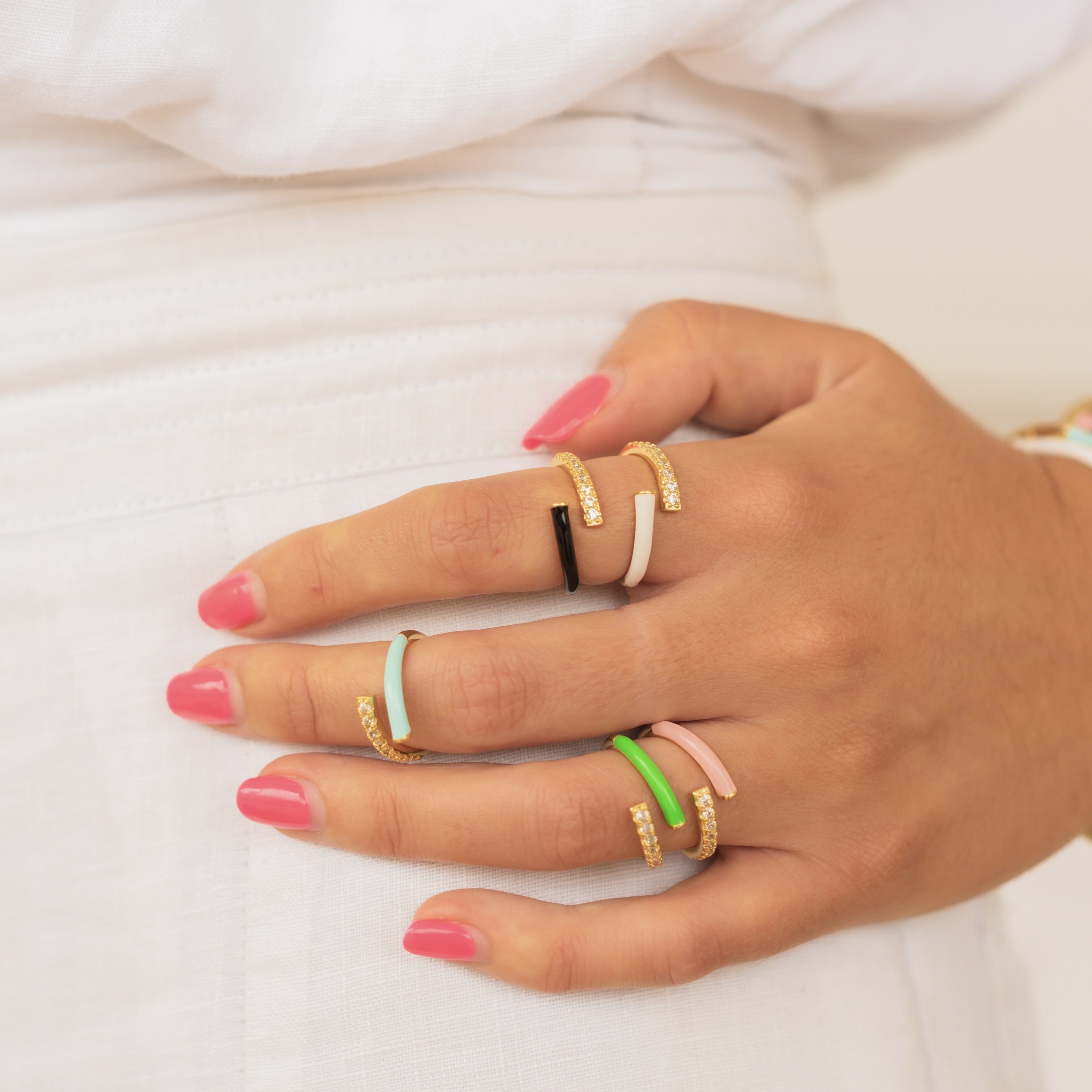 THE FREYDA (White) Rings Jimena Alejandra