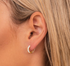 THE GAYLE (White) Earrings Jimena Alejandra 
