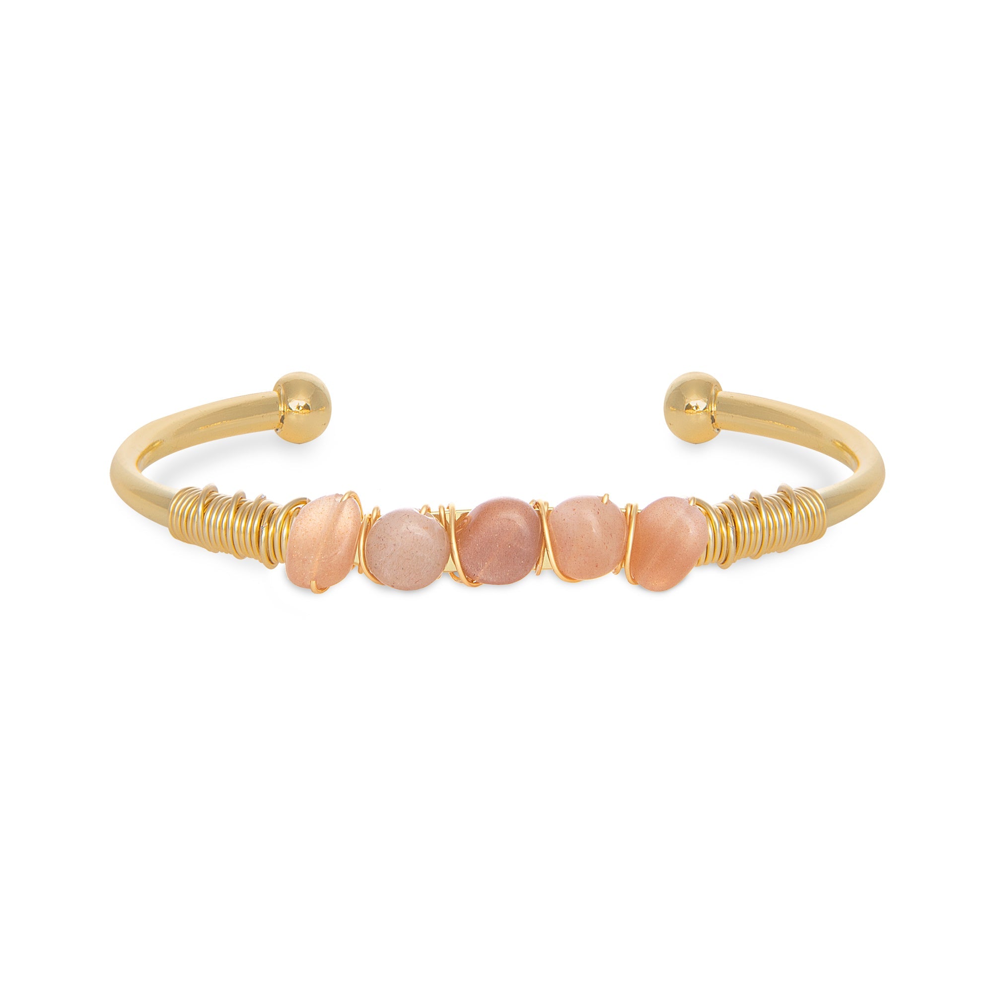 THE GWENYTH (Peach Moonstone) Bracelets Jimena Alejandra
