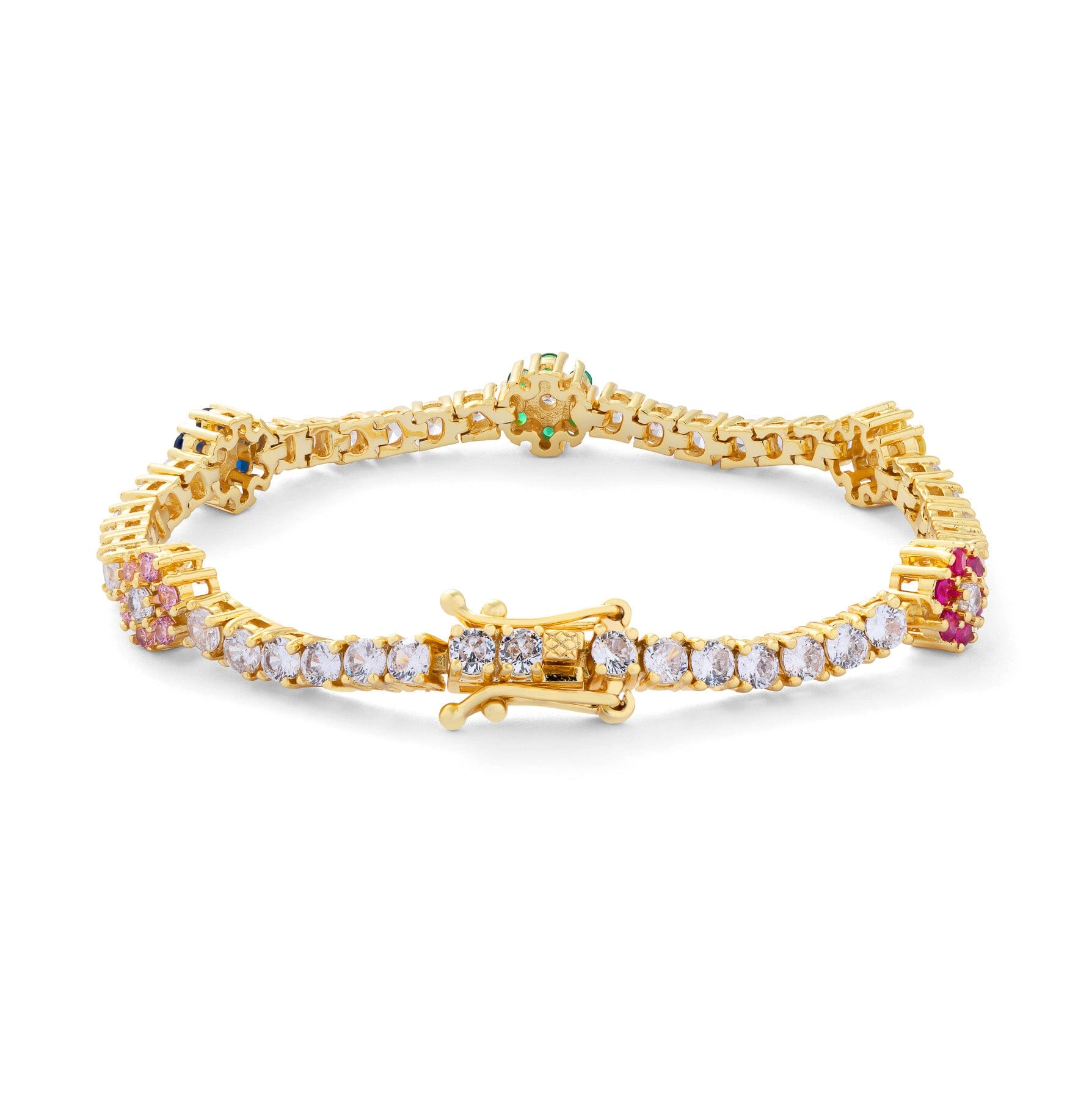 THE JAIME MULTI FLOWER TENNIS BRACELET Jewelry Jimena Alejandra