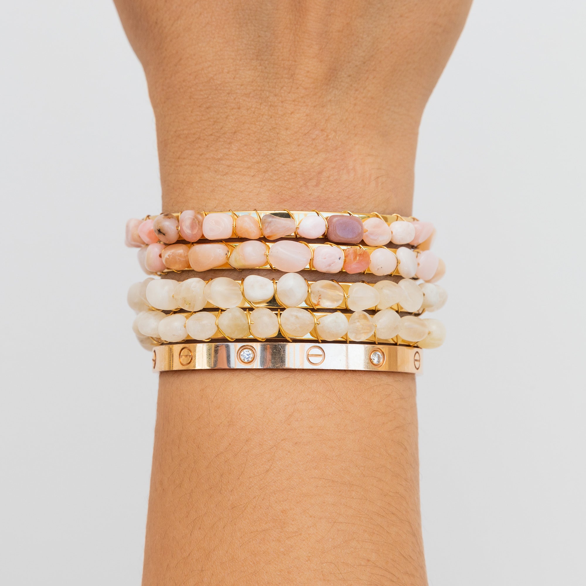 THE JELENA (Rainbow Moonstone) Bracelets Jimena Alejandra